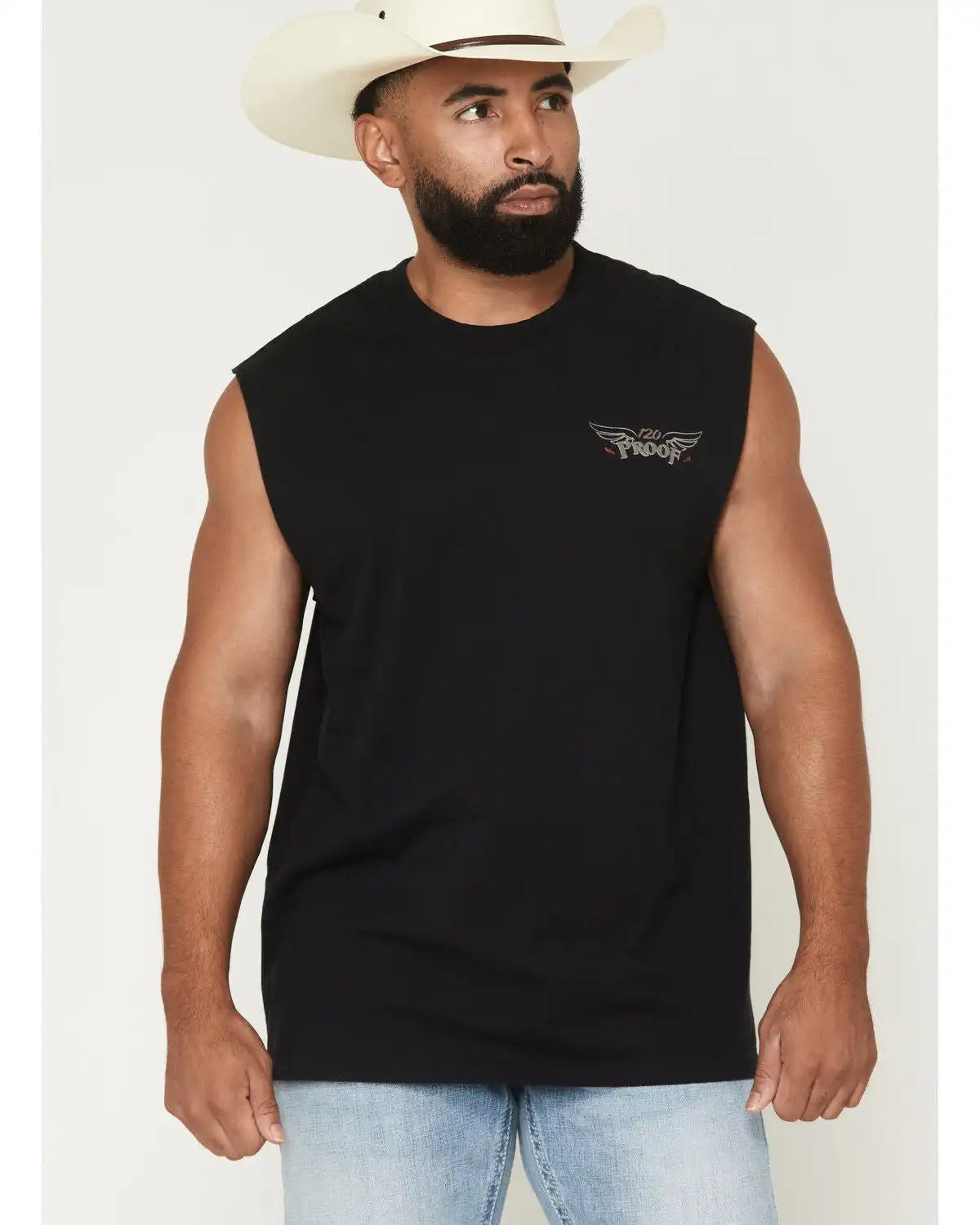 Moonshine Spirit® Men's Guitar Skull Muscle Tank