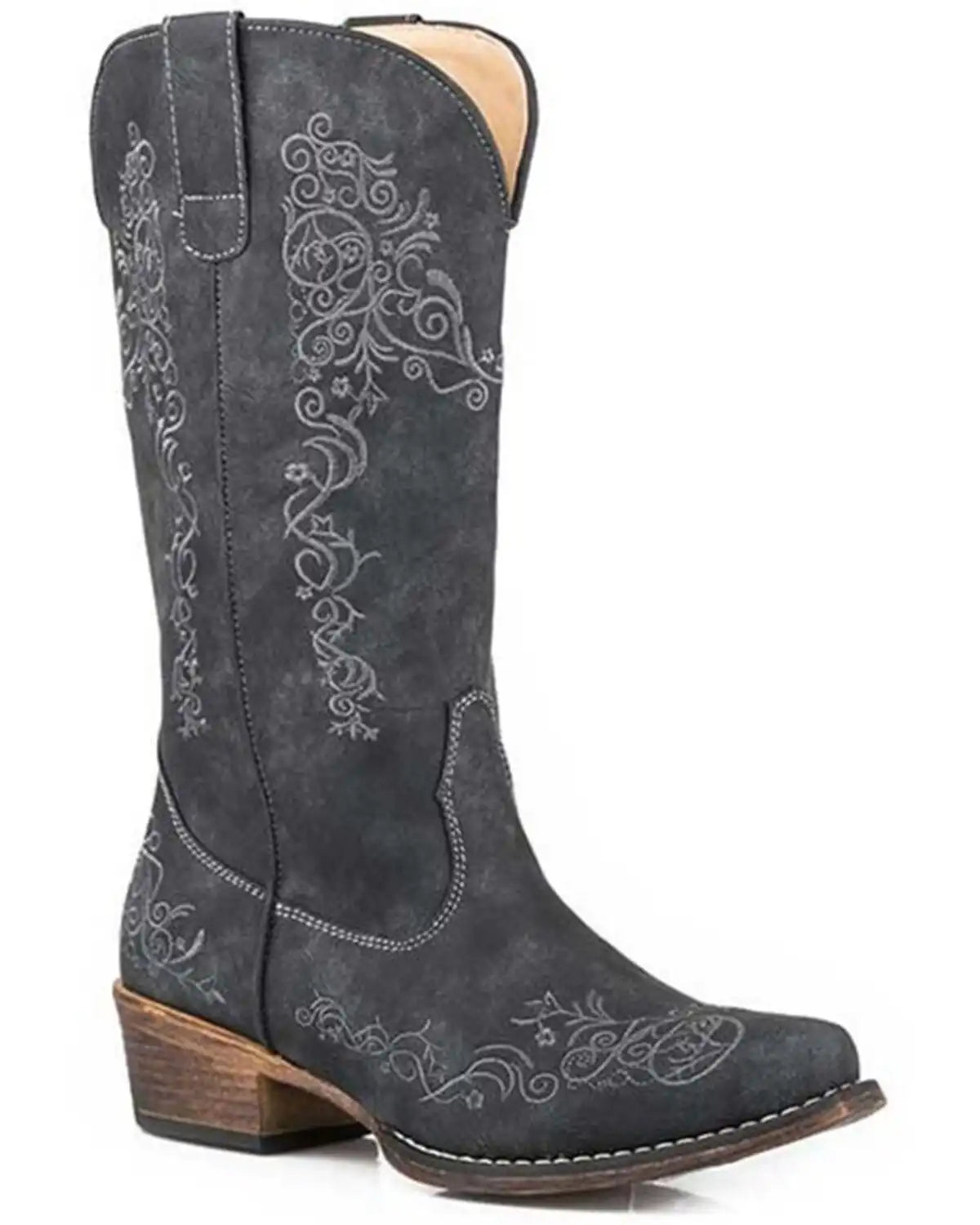 Roper Women's Riley Scroll Western Performance Boots - Snip Toe
