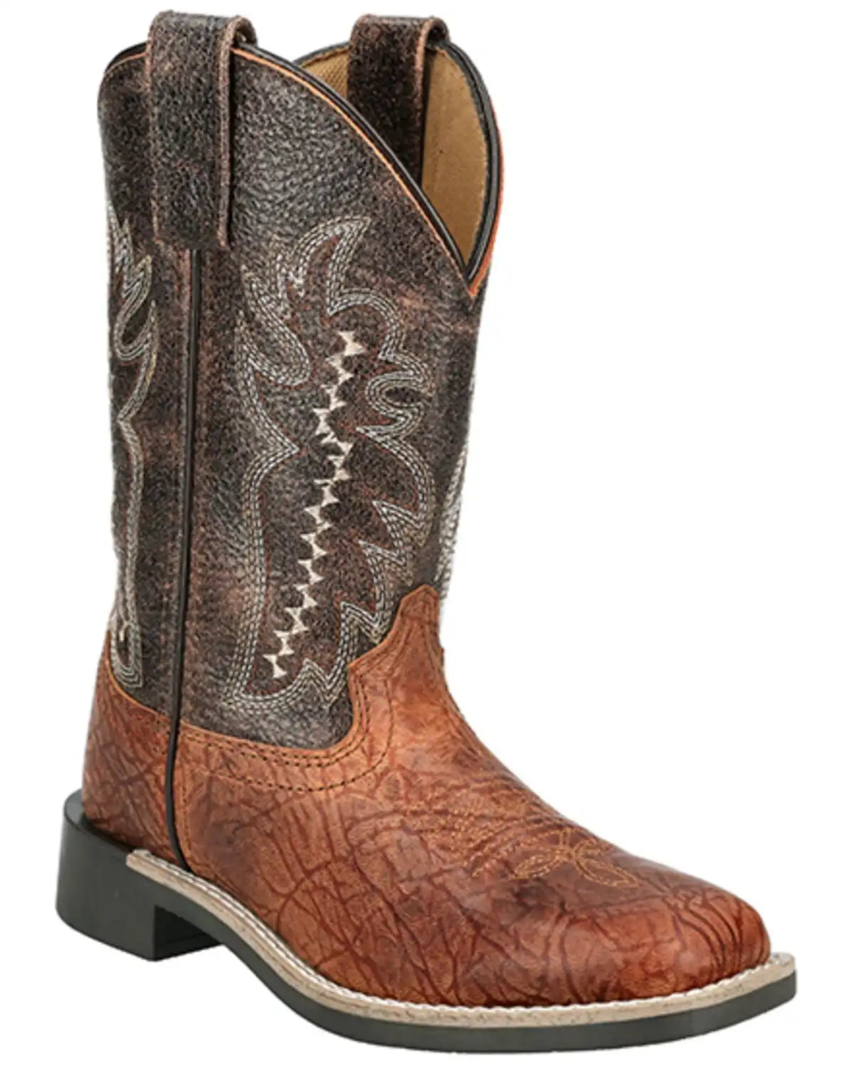 Smoky Mountain Boys' Presley Western Boots - Broad Square Toe