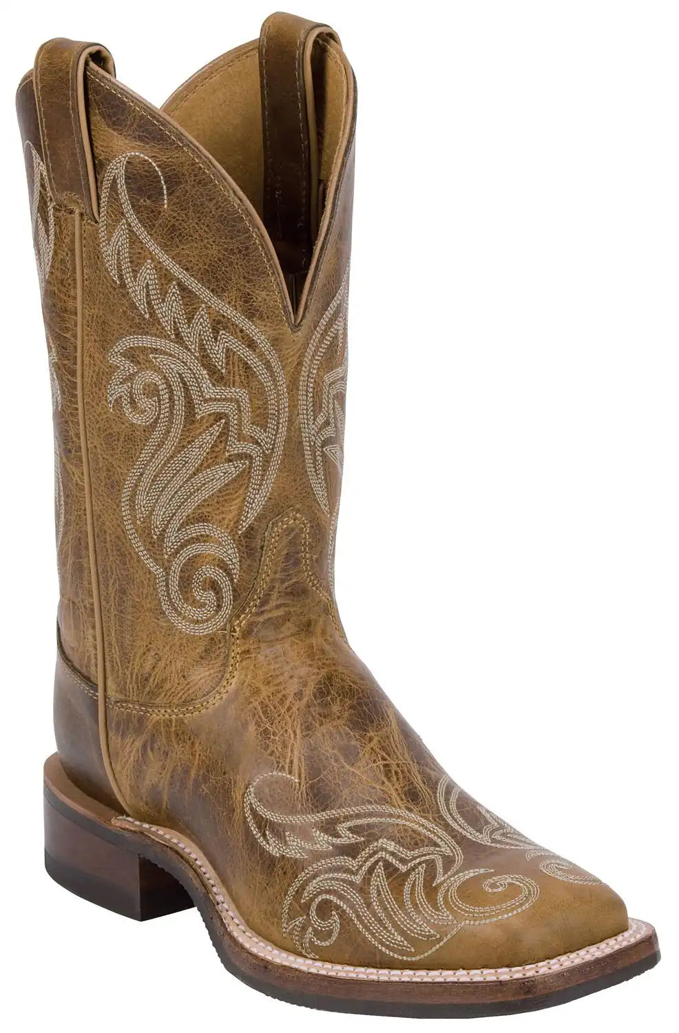 Justin Women's Bent Rail Llano Western Boots - Broad Square Toe