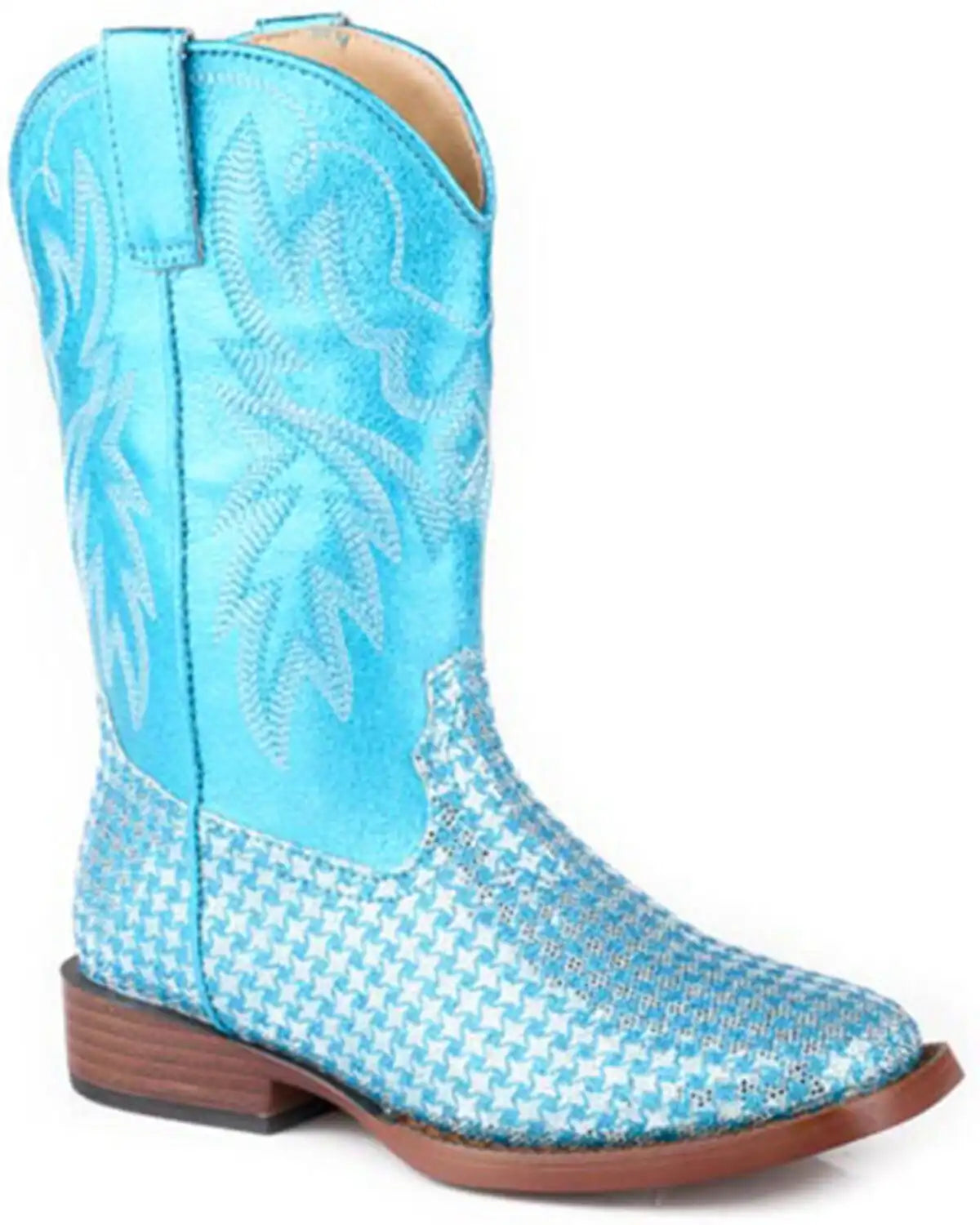Roper Little Girls' Glitter Gleam Western Boots - Broad Square Toe