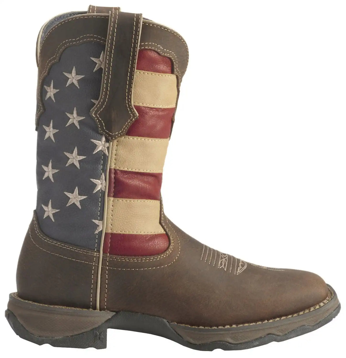 Durango Lady Rebel American Flag Western Performance Boots - Broad Square Toe