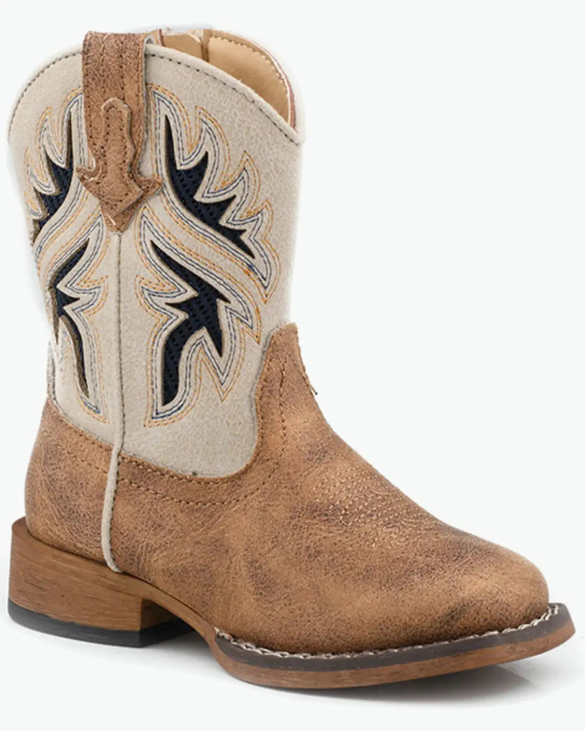 Roper Toddler Kid's Draftmaster Western Boots - Broad Square Toe