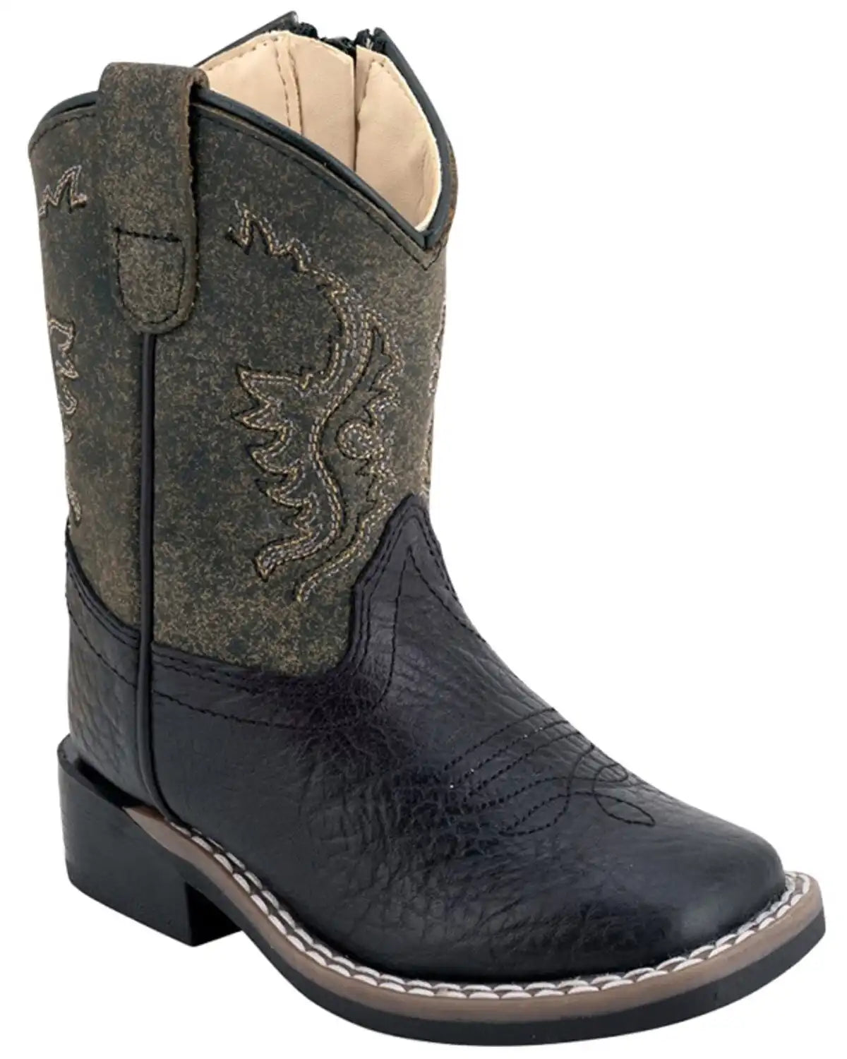 Old West Toddler Boys' Western Boots - Broad Square toe