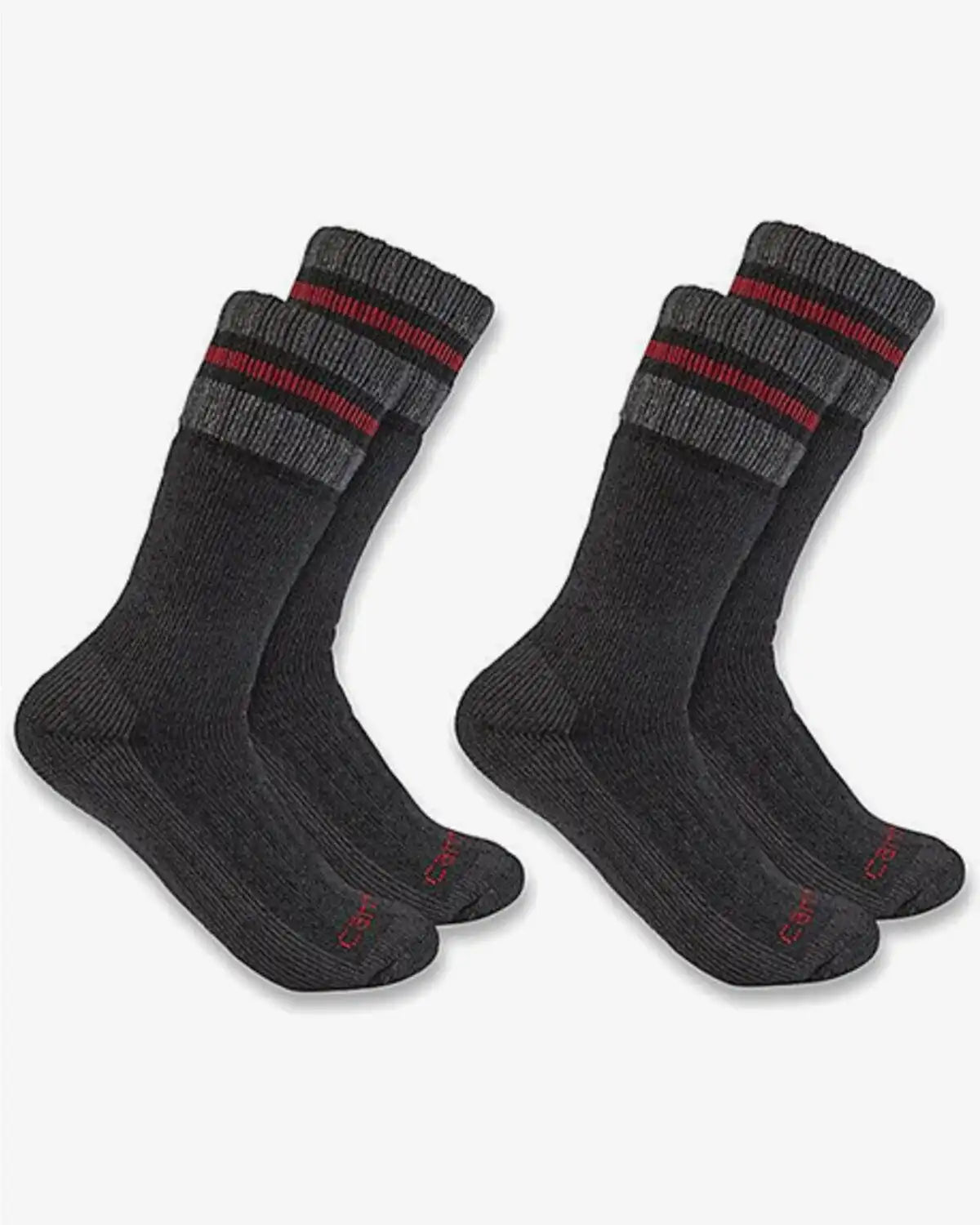 Carhartt Women's Heavyweight Synthetic-Wool Blend Boot Socks - 2 Pack