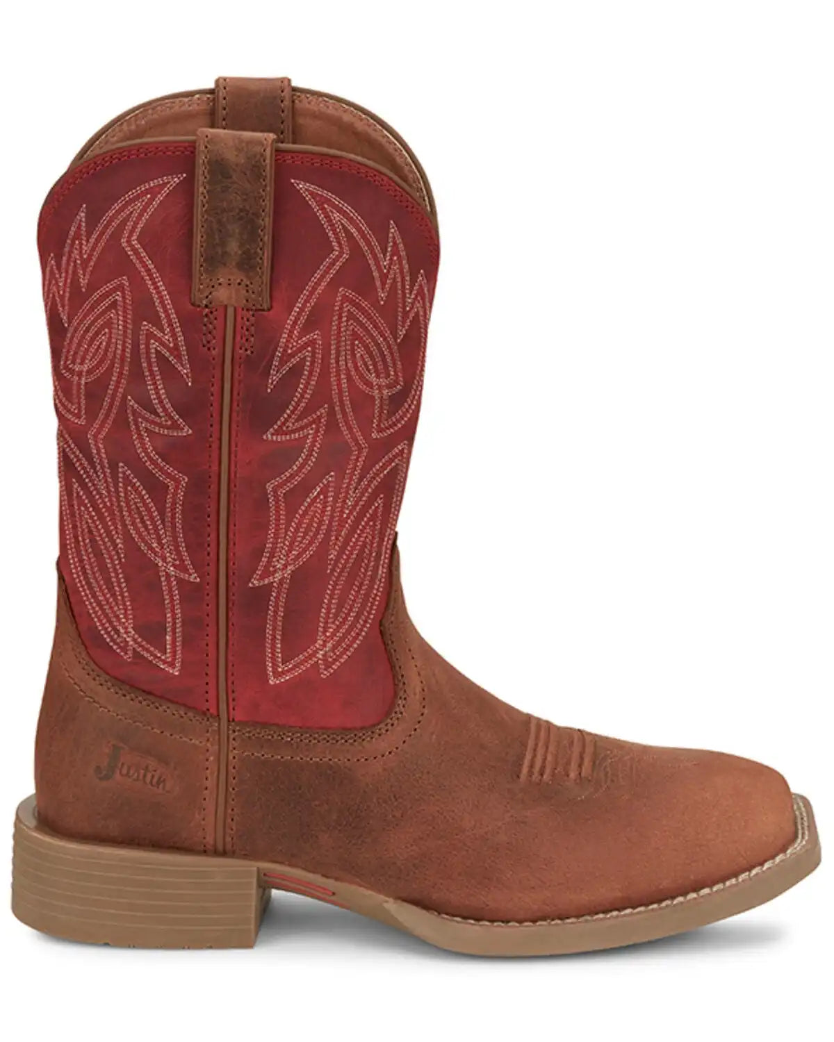 Justin Men's 11" Stampede Canter Western Boots - Broad Square Toe