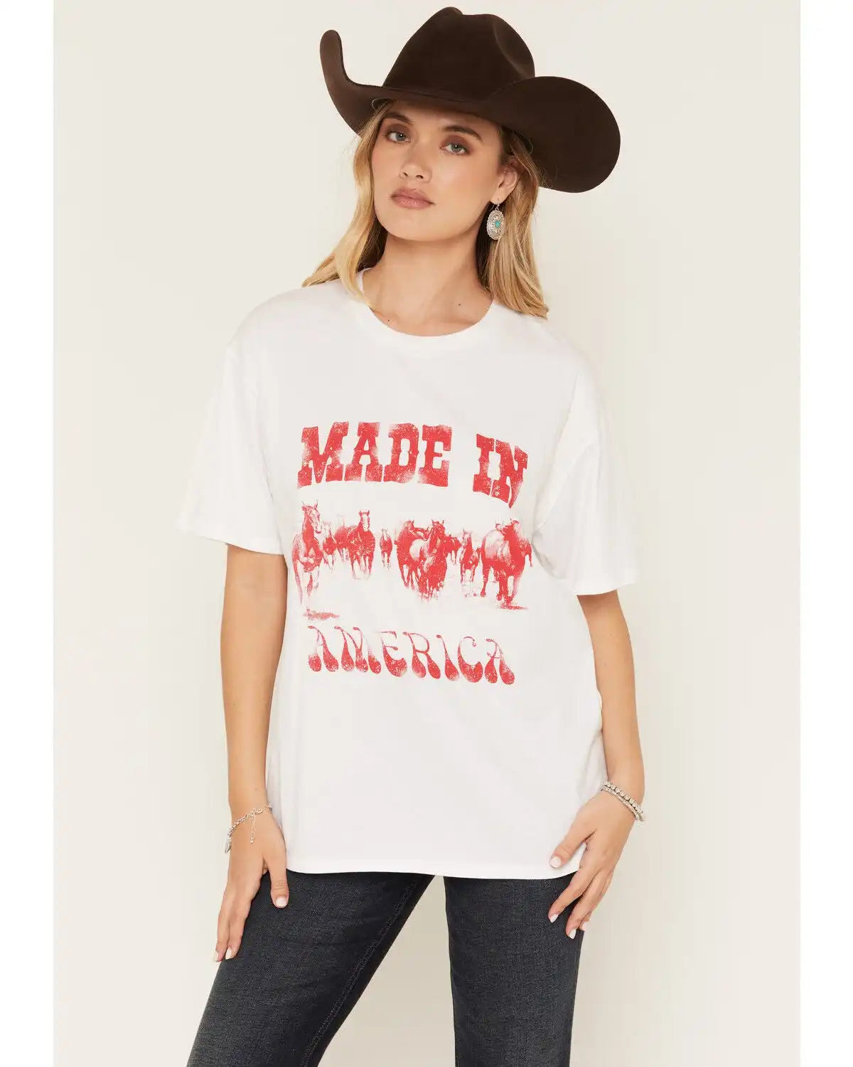 White Crow Women's Made in America Short Sleeve Graphic Tee