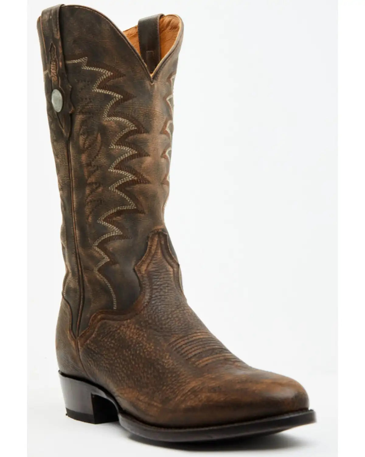 El Dorado Men's Bison Western Boots - Round Toe