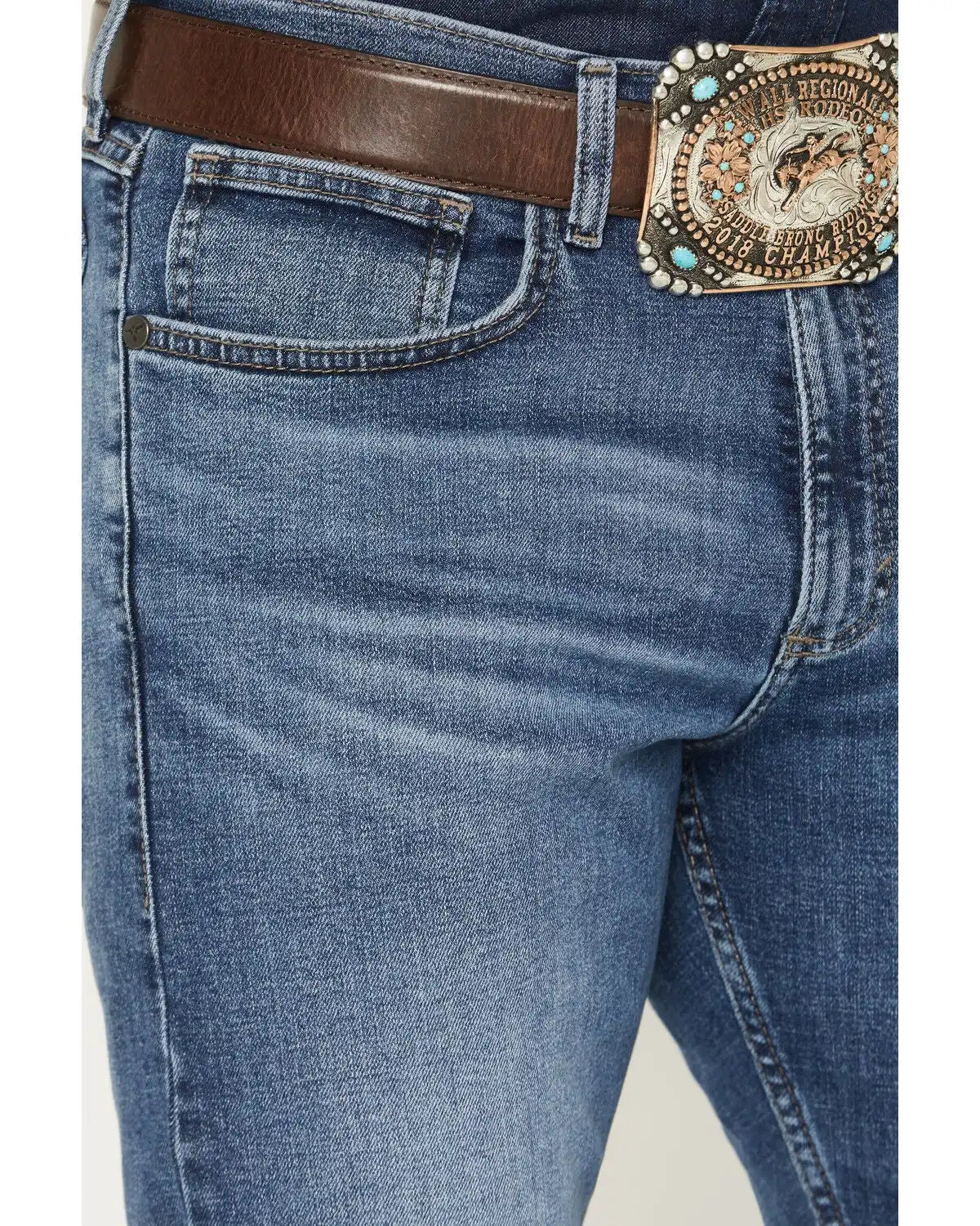 Wrangler 20X 42MWX Colorado Medium Wash Vintage Bootcut Stretch Denim Jeans