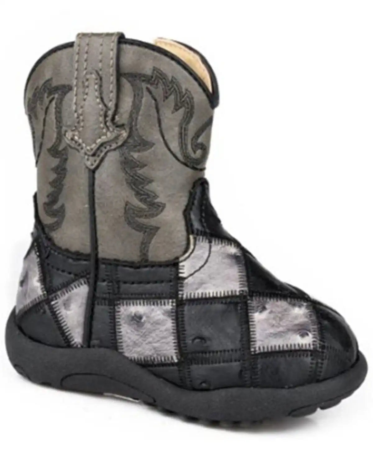 Roper Infant Boys' Bird Blocks Western Boots - Round Toe