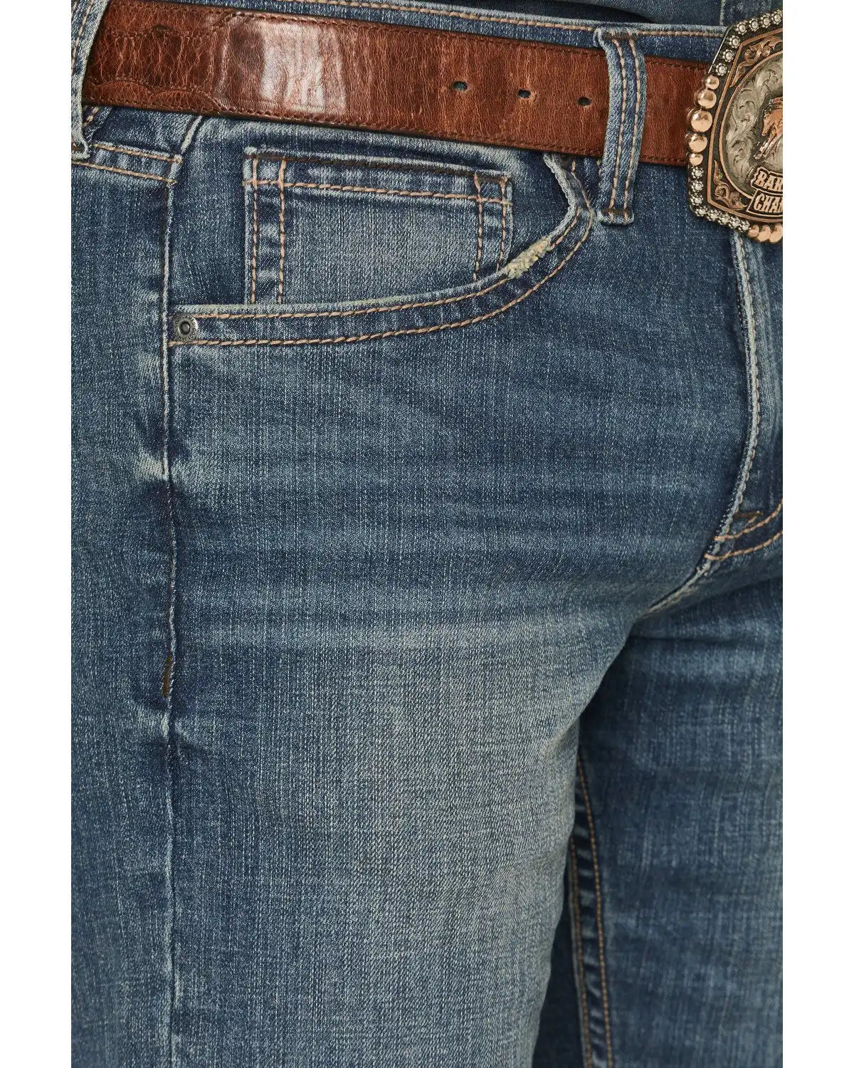 Cody James Men's Grullo Wash Wyatt Slim Bootcut Stretch Denim Jeans
