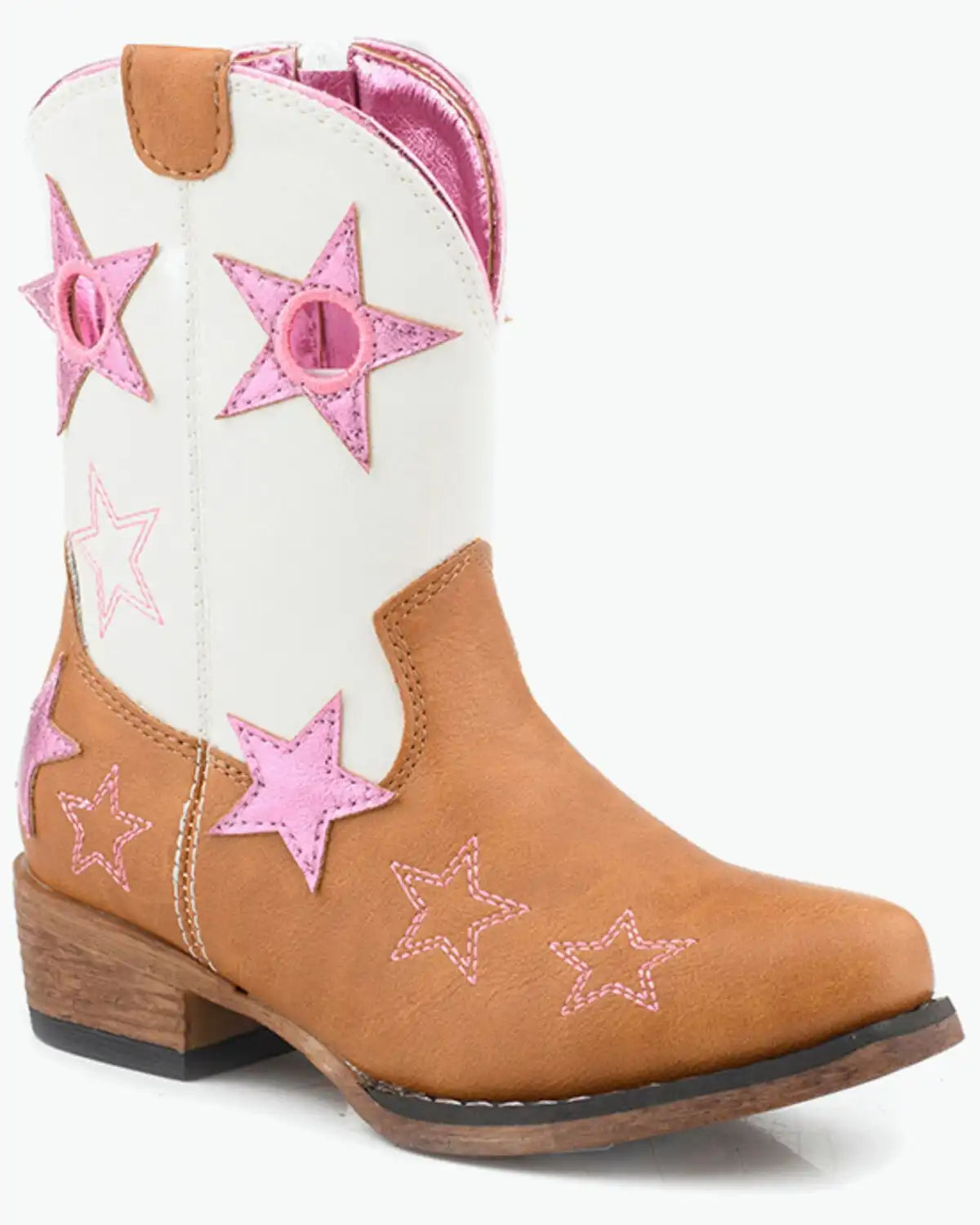 Roper Toddler Girls' Star Rodeo Western Boots - Snip Toe