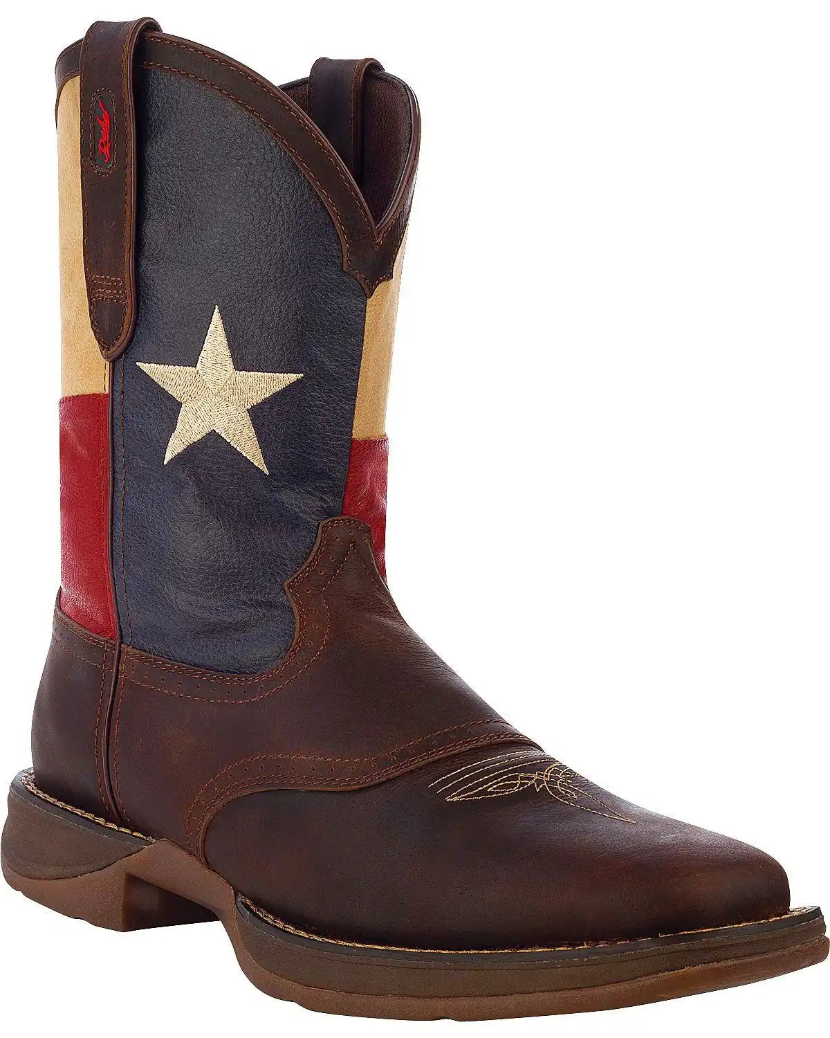 Durango Rebel Men's Texas Flag Western Performance Boots - Broad Square Toe