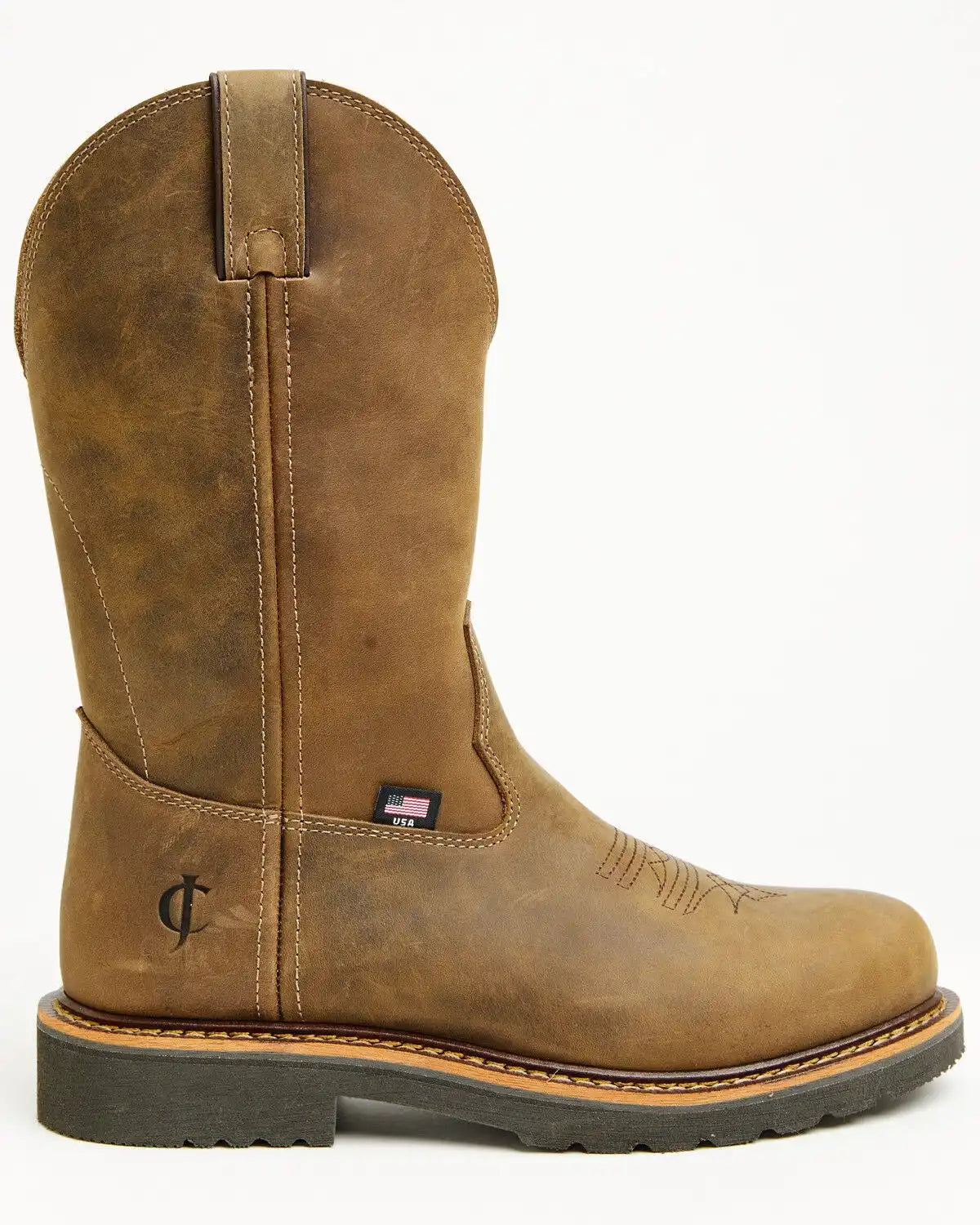 Cody James Men's Pull-On Work Boots - Soft Toe