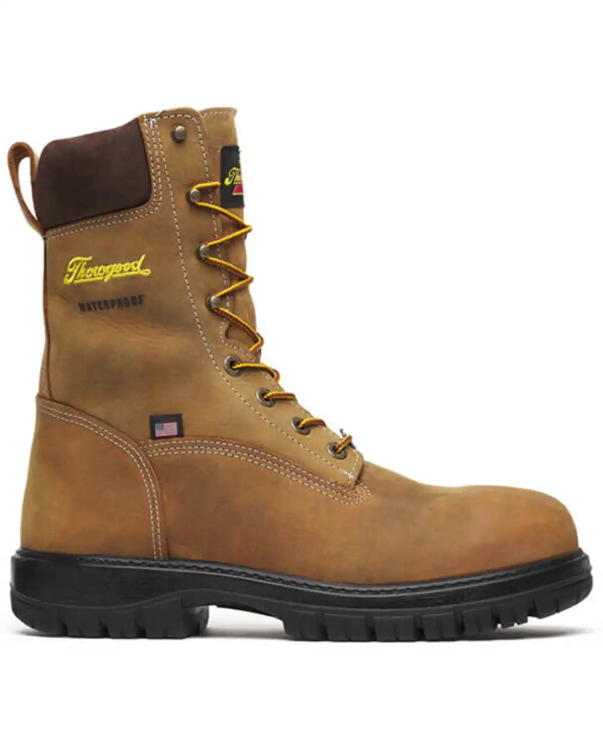 Thorogood Men's 8" USA Genesis Lace-Up Waterproof Work Boots - Soft Toe