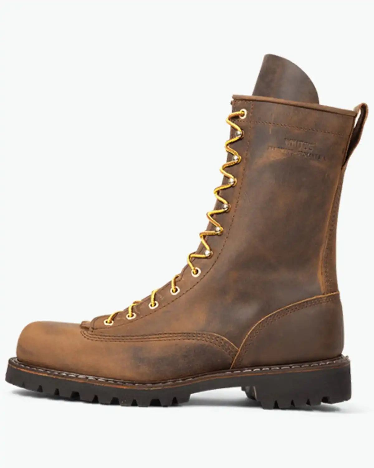 White's Boots Men's Frontiersman 10' Lace-Up Work Boots - Round Toe