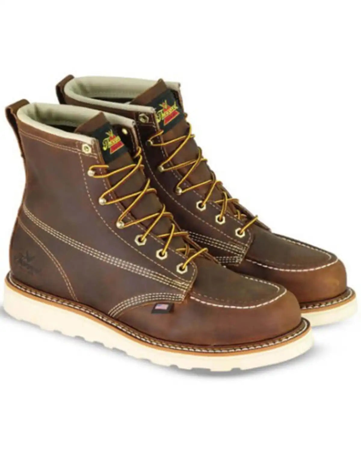Thorogood Men's 6" American Heritage MAXWear Wedge™ Moc Work Boots - Steel Toe