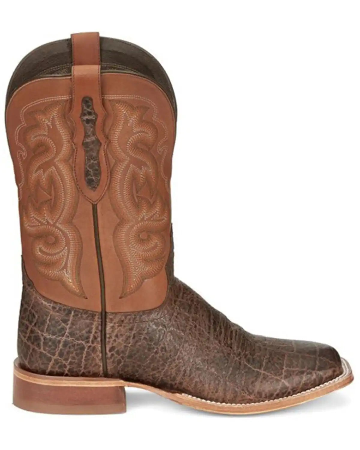 Tony Lama Men's Rowel Safari Cowhide Leather Western Boots - Square Toe
