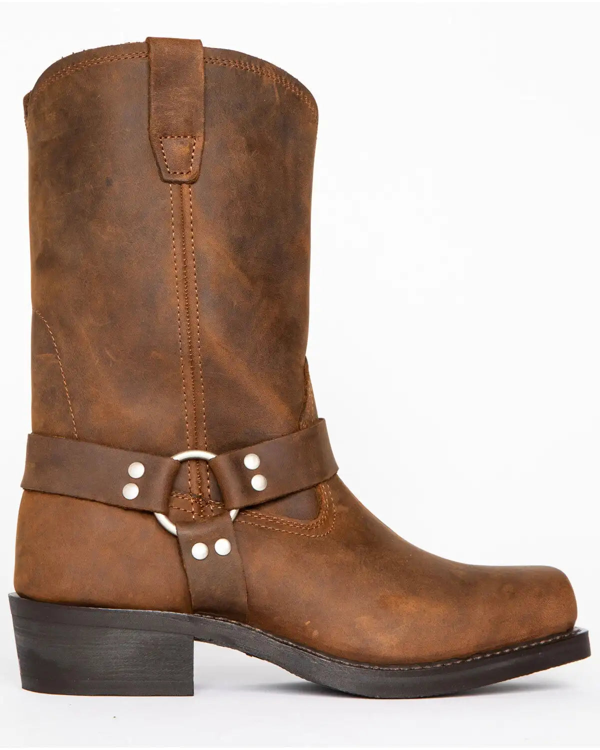 Brothers and Sons Men's Pull On Motorcycle Boots - Square Toe