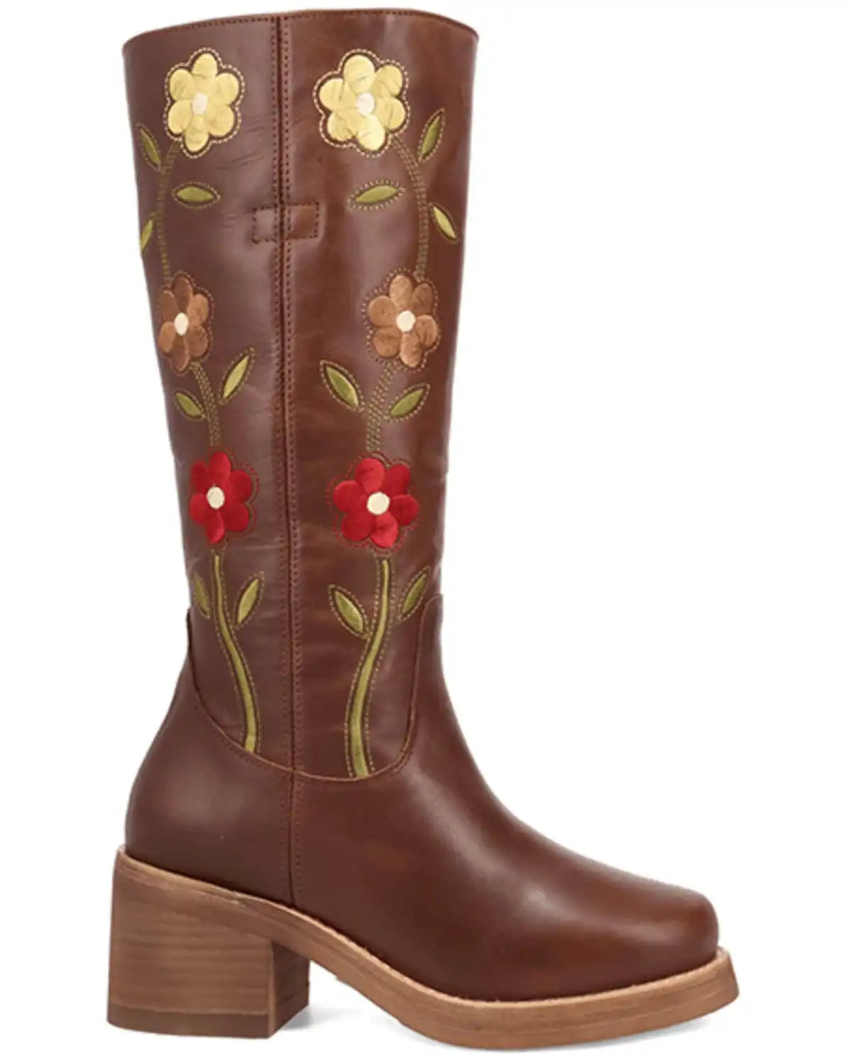 Dingo Women's Floral Bloom Fashion Boots - Round Toe