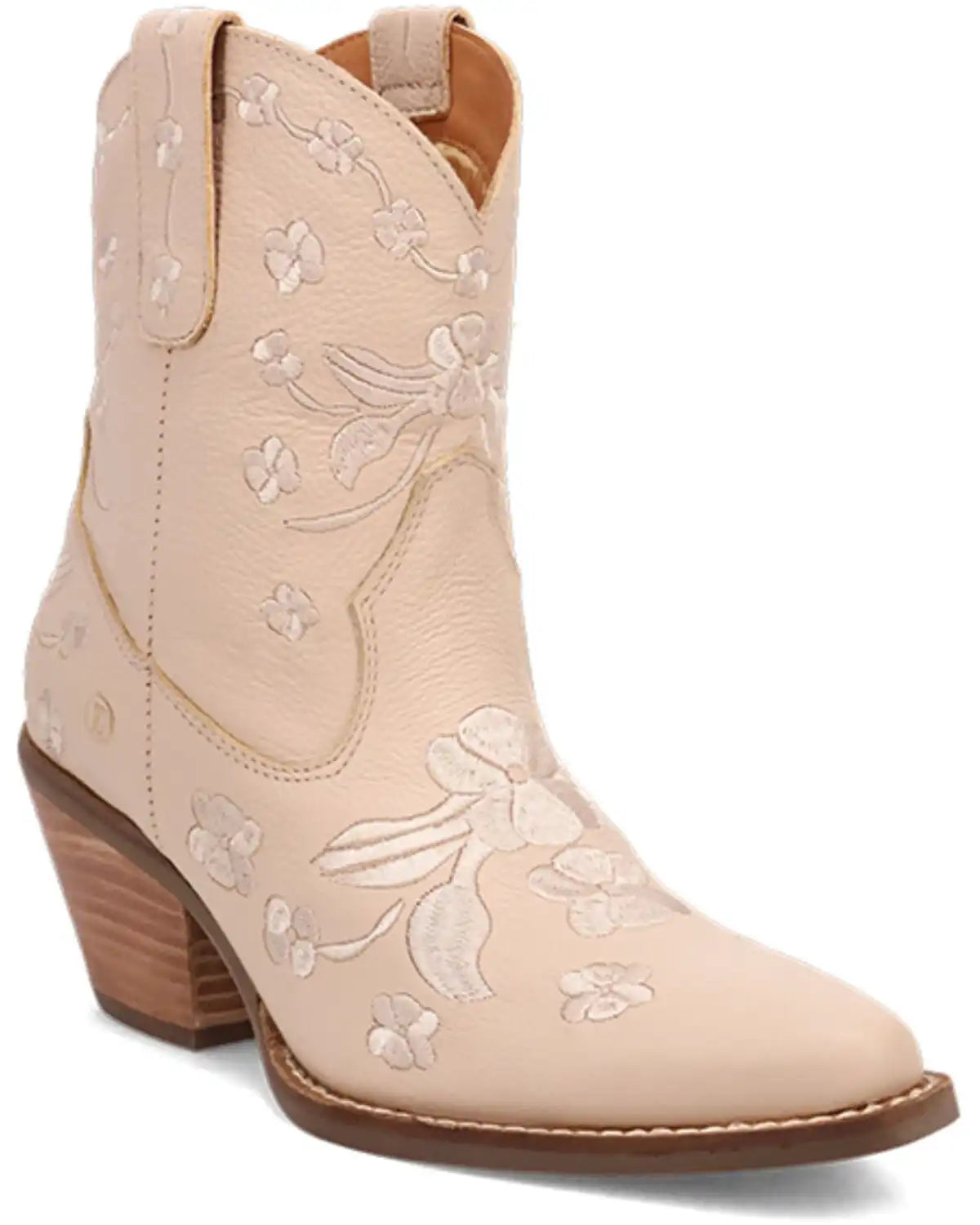 Dingo Women's Sweetheart Embroidered Booties - Round Toe