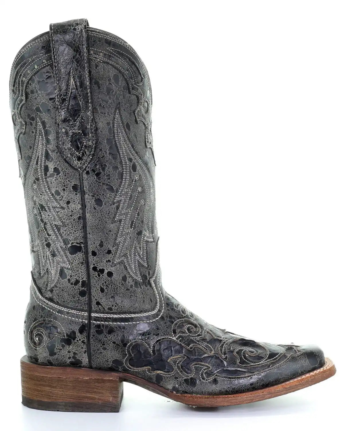 Corral Women's Vintage Python Inlay Western Boots - Square Toe