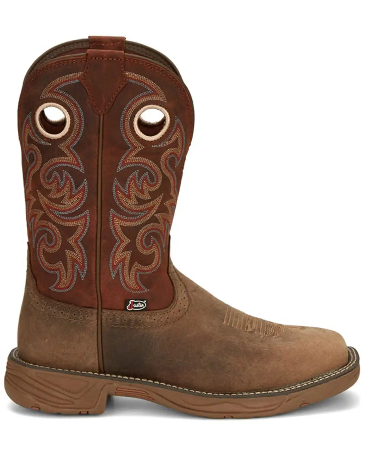 Justin Men's Stampede Rush Western Boots - Broad Square Toe