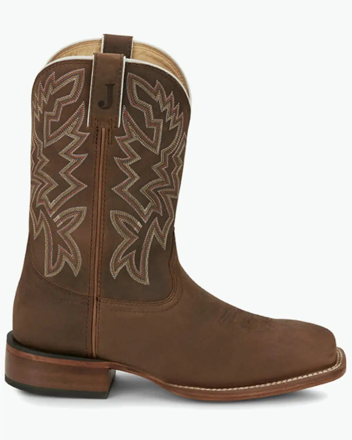 Justin Men's Frontier Western Boots - Broad Square Toe