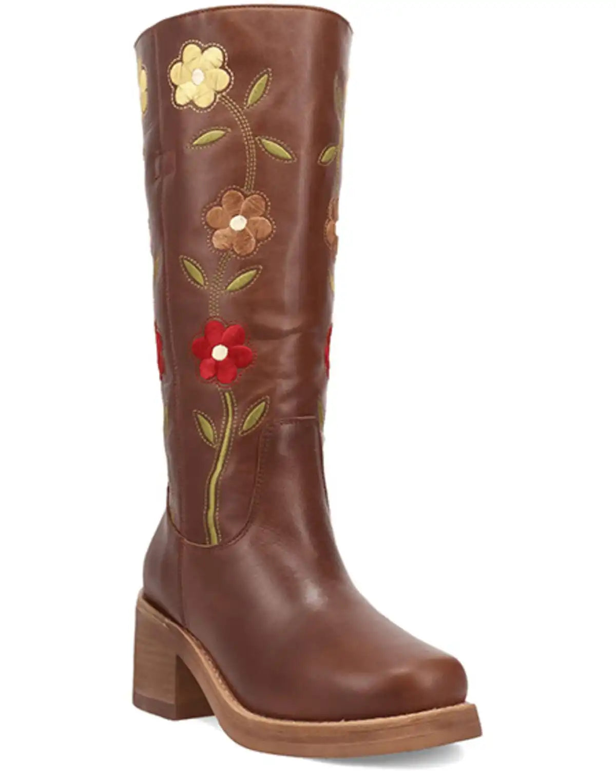 Dingo Women's Floral Bloom Fashion Boots - Round Toe