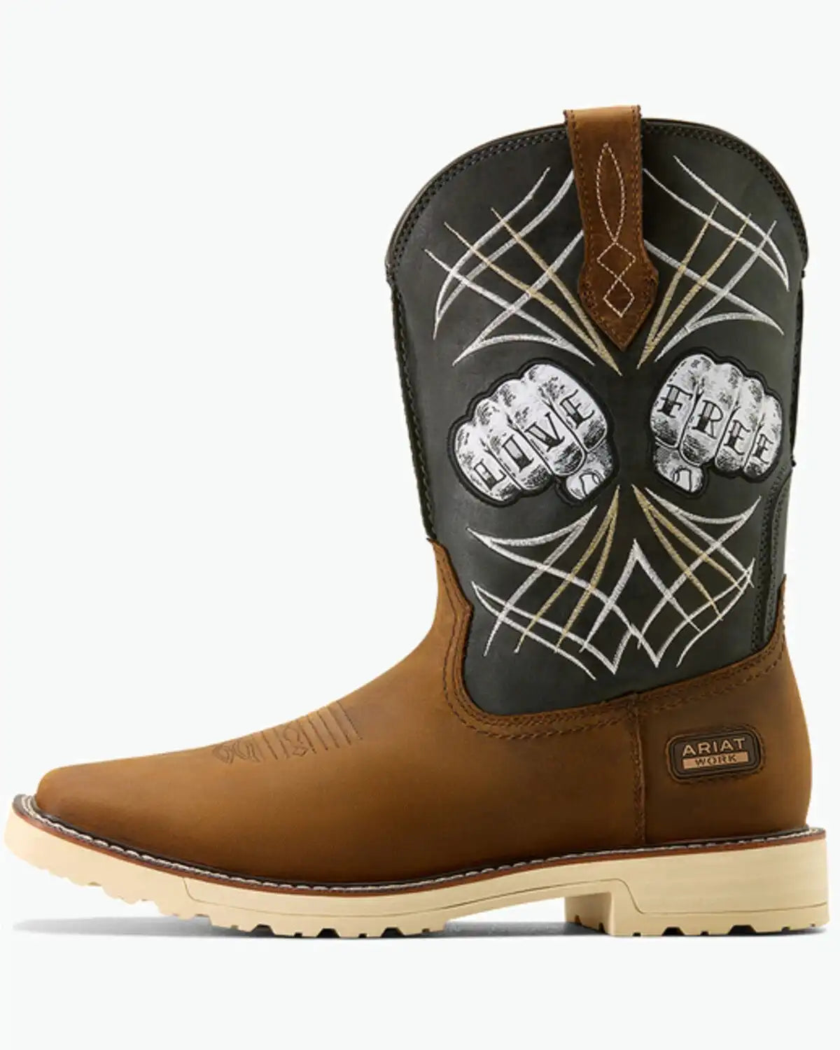 Ariat Men's Activator Live Free Pull-On Work Boots - Soft Toe