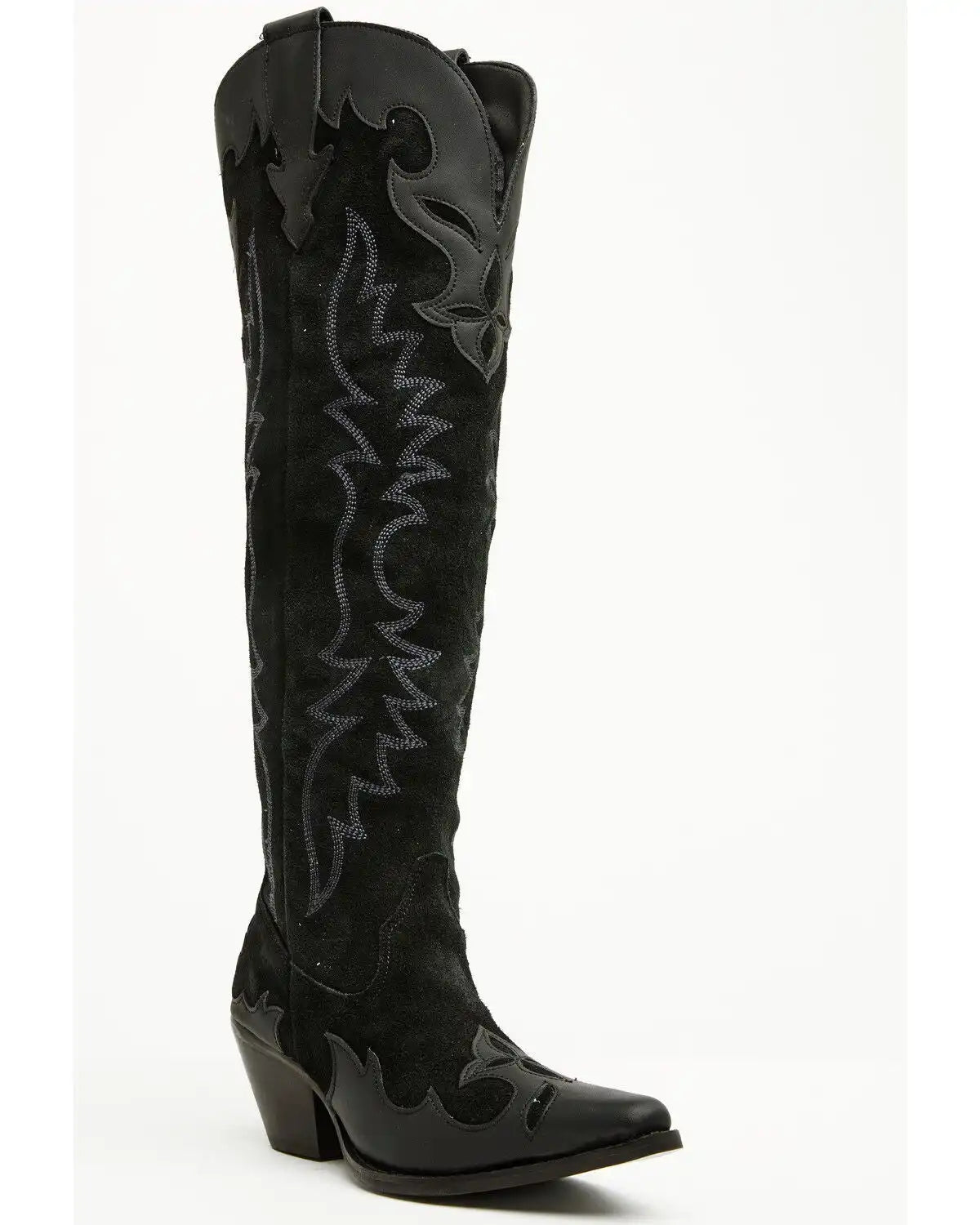 Dingo Women's Drama Queen Overlay Tall Western Boots - Round Toe