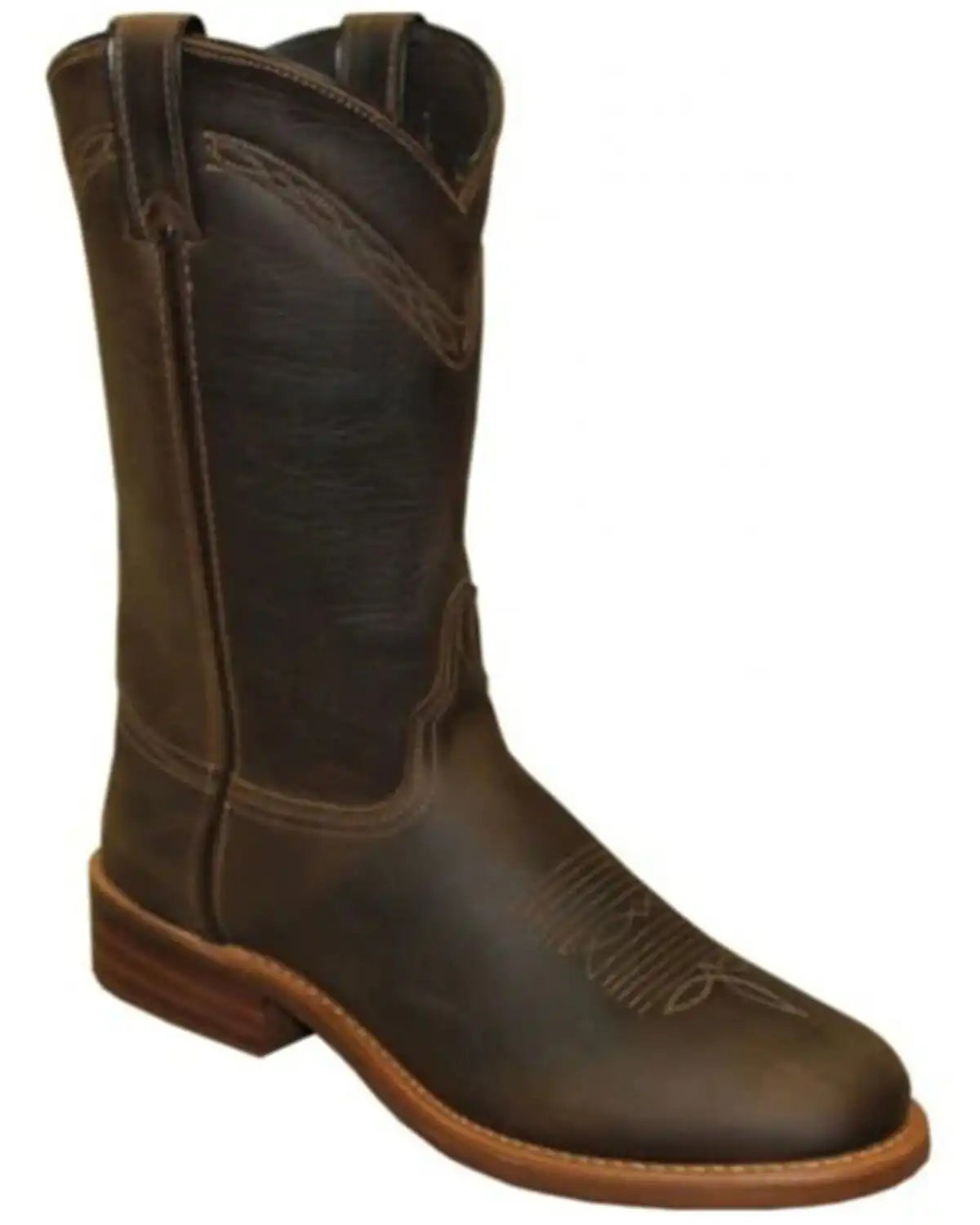 Abilene Men's Cowhide Leather Performance Western Boot - Broad Round Toe