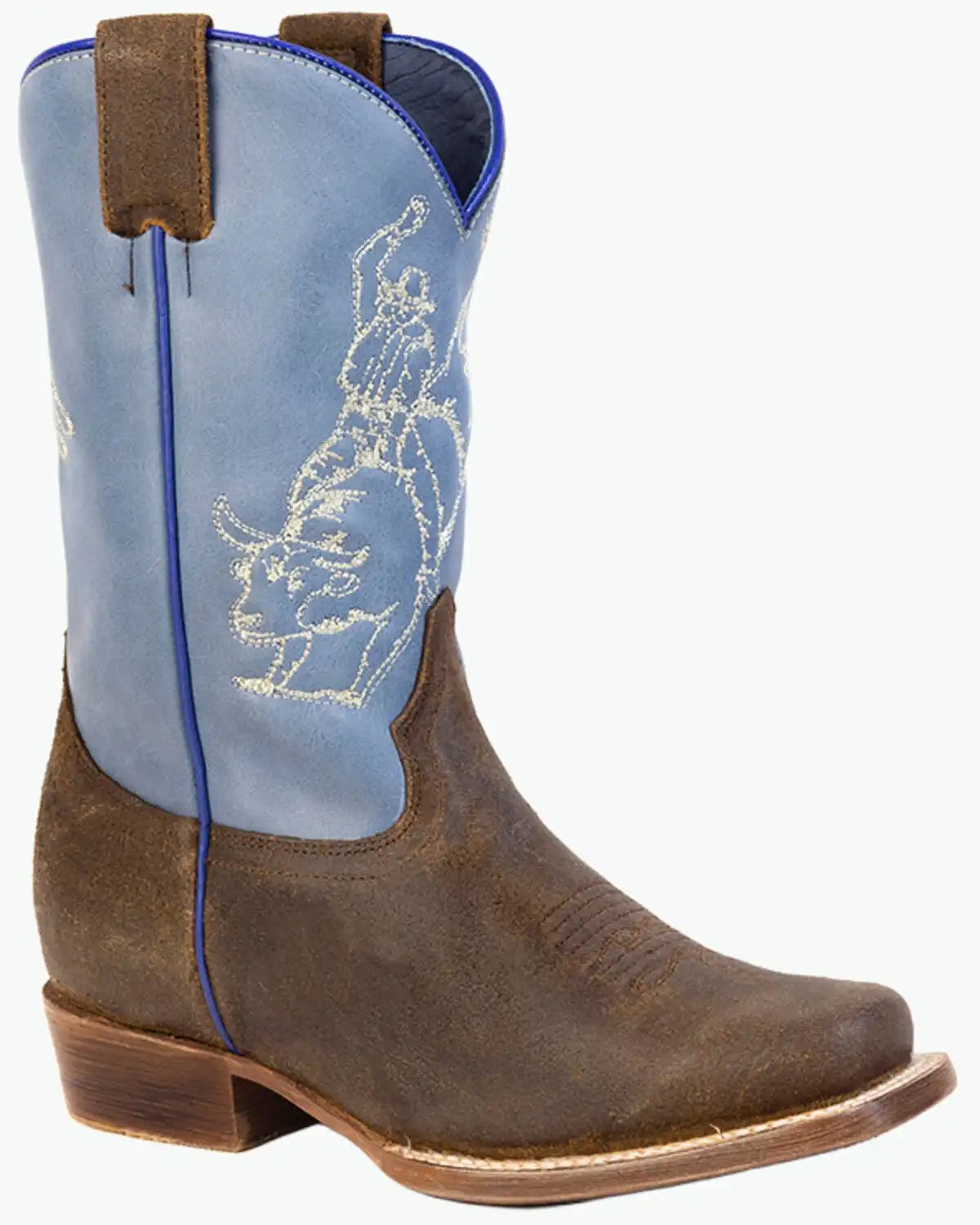 Roper Boys' Beau Embroidered Western Boots - Square Toe