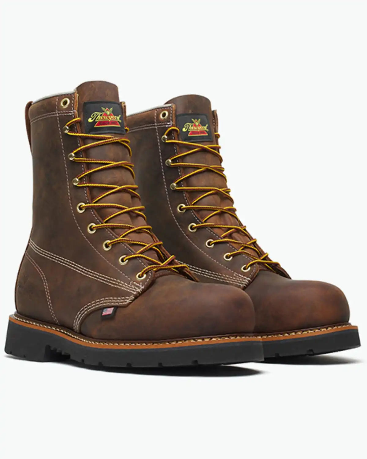 Thorogood Men's 8" American Heritage Lace-Up Work Boots - Steel Toe