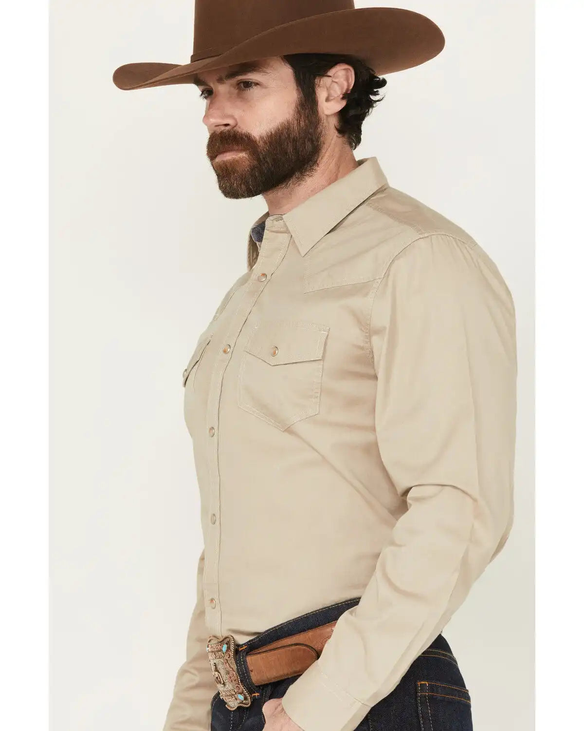 Cody James Men's Threadstone Solid Long Sleeve Snap Western Shirt - Tall