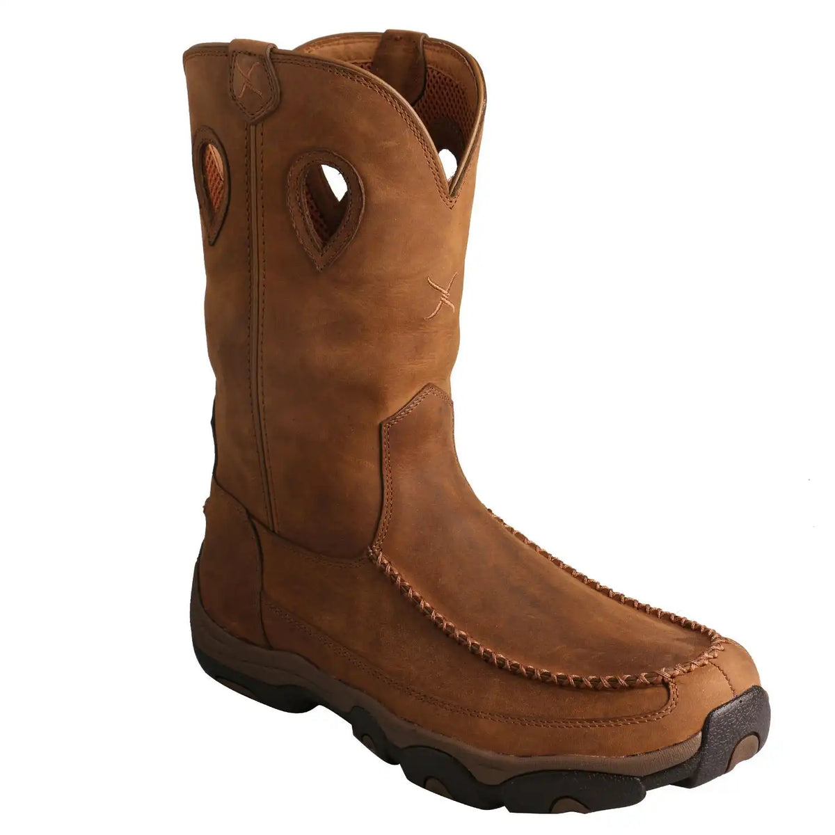 Twisted X Men's Distressed Saddle Hiker Boots - Moc Toe