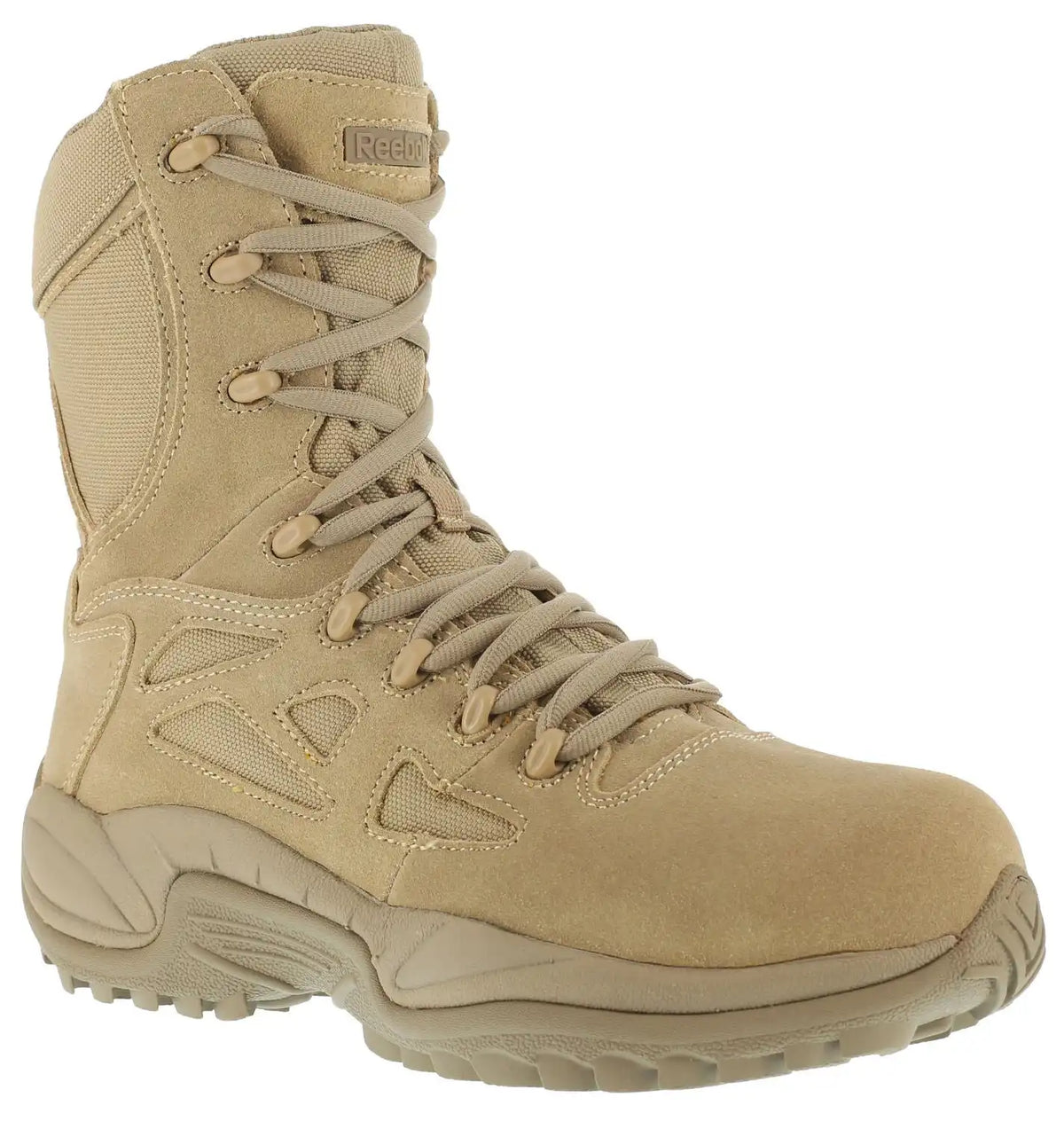 Reebok Women's Stealth 8" Lace-Up Side-Zip Work Boots - Composite Toe
