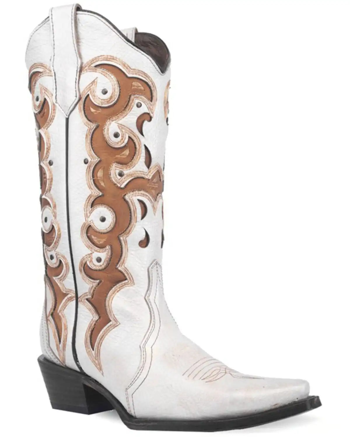 Circle G Women's Inlay Western Boots - Snip Toe