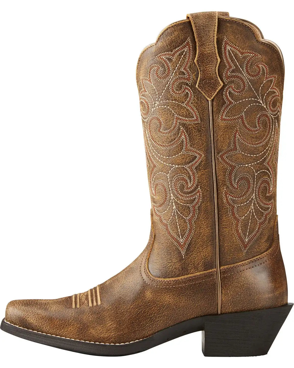 Ariat Women's Round Up Distressed Leather Western Performance Boots - Square Toe