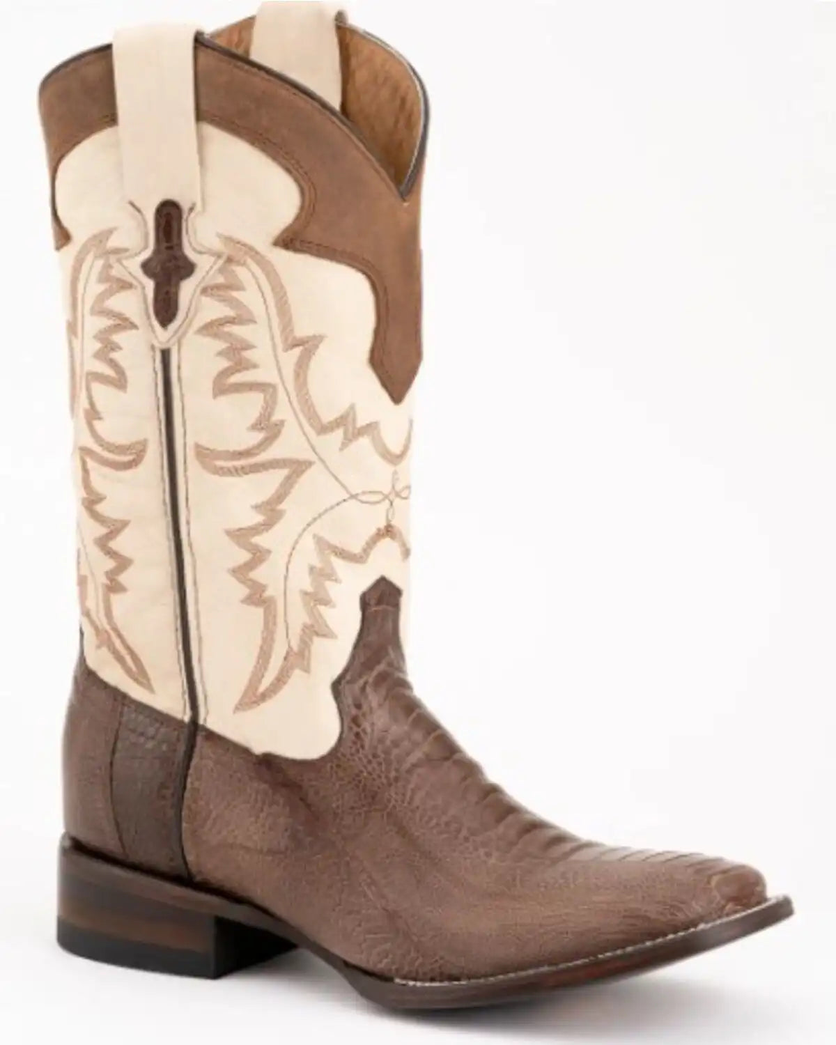 Ferrini Men's Nash Exotic Ostrich Leg Western Boots - Square Toe