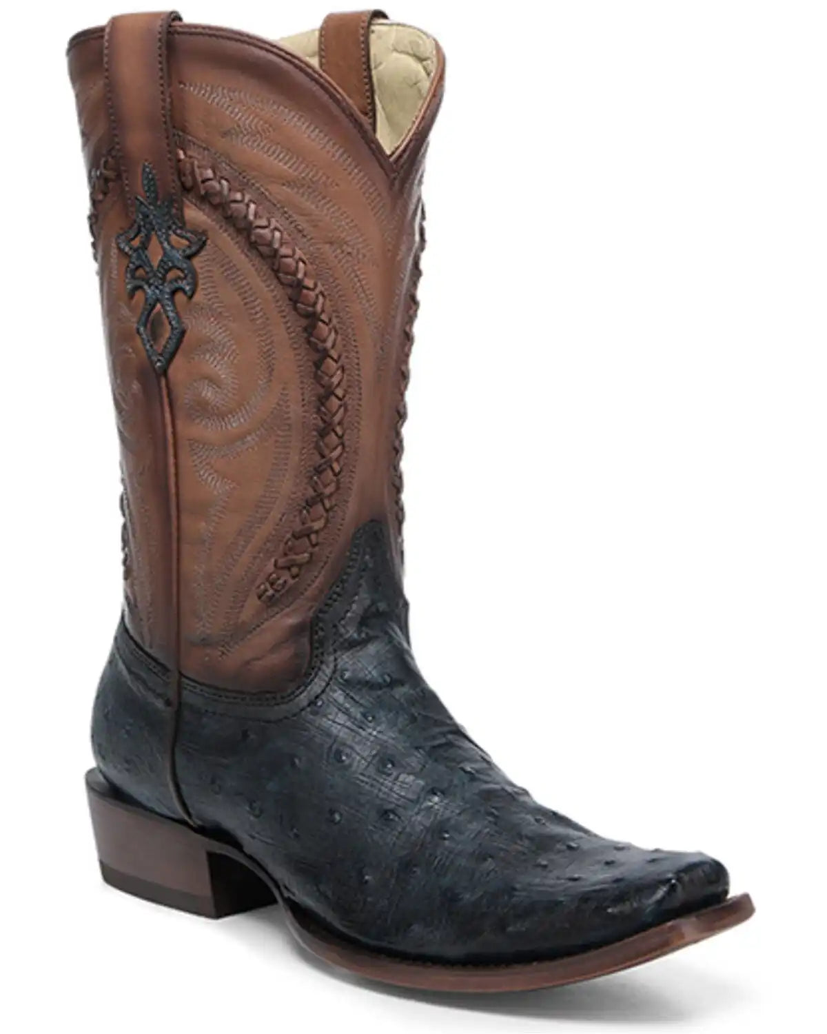 Corral Men's Exotic Ostrich Western Boots - Square Toe