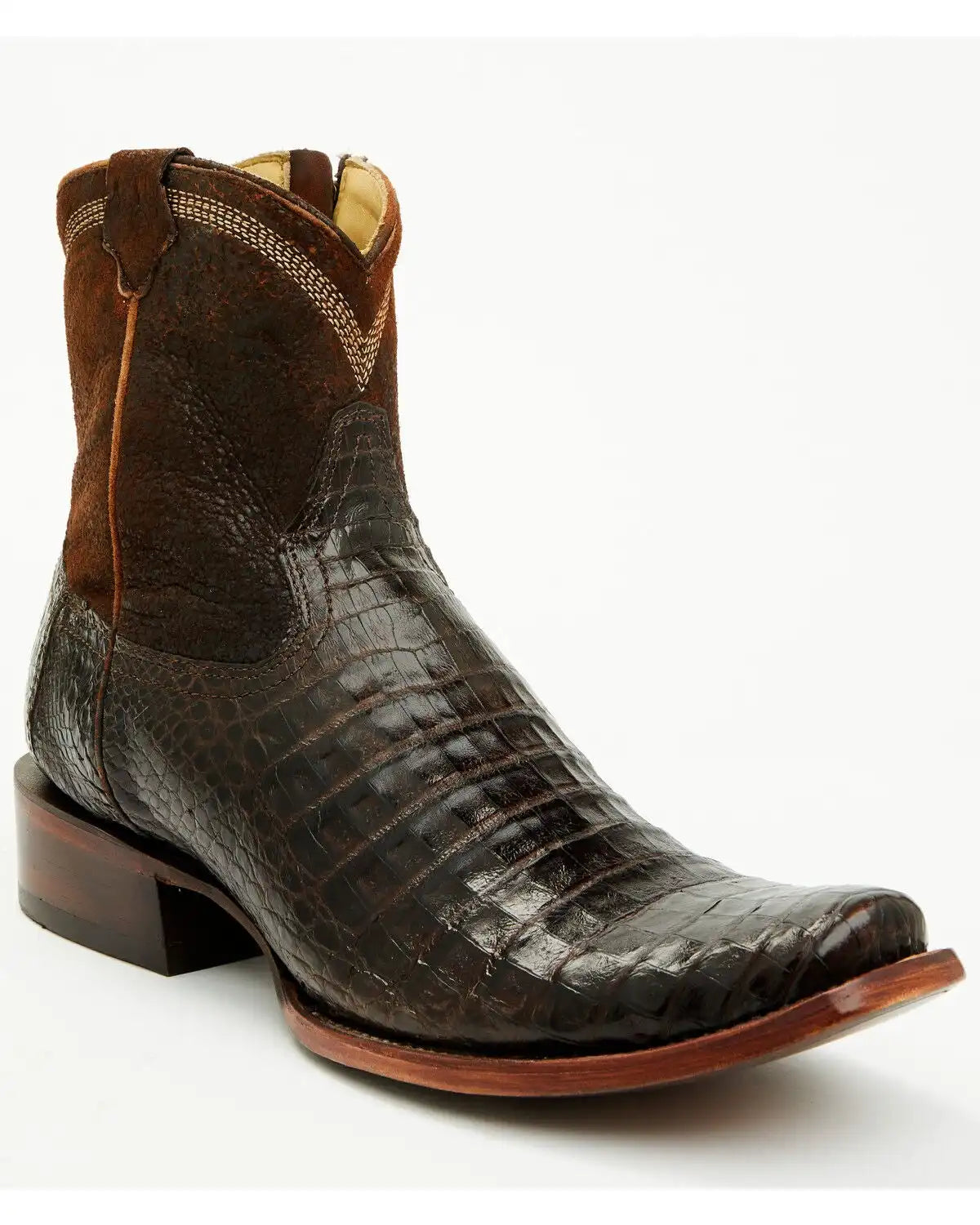 Corral Men's Exotic Caiman Western Booties - Square Toe