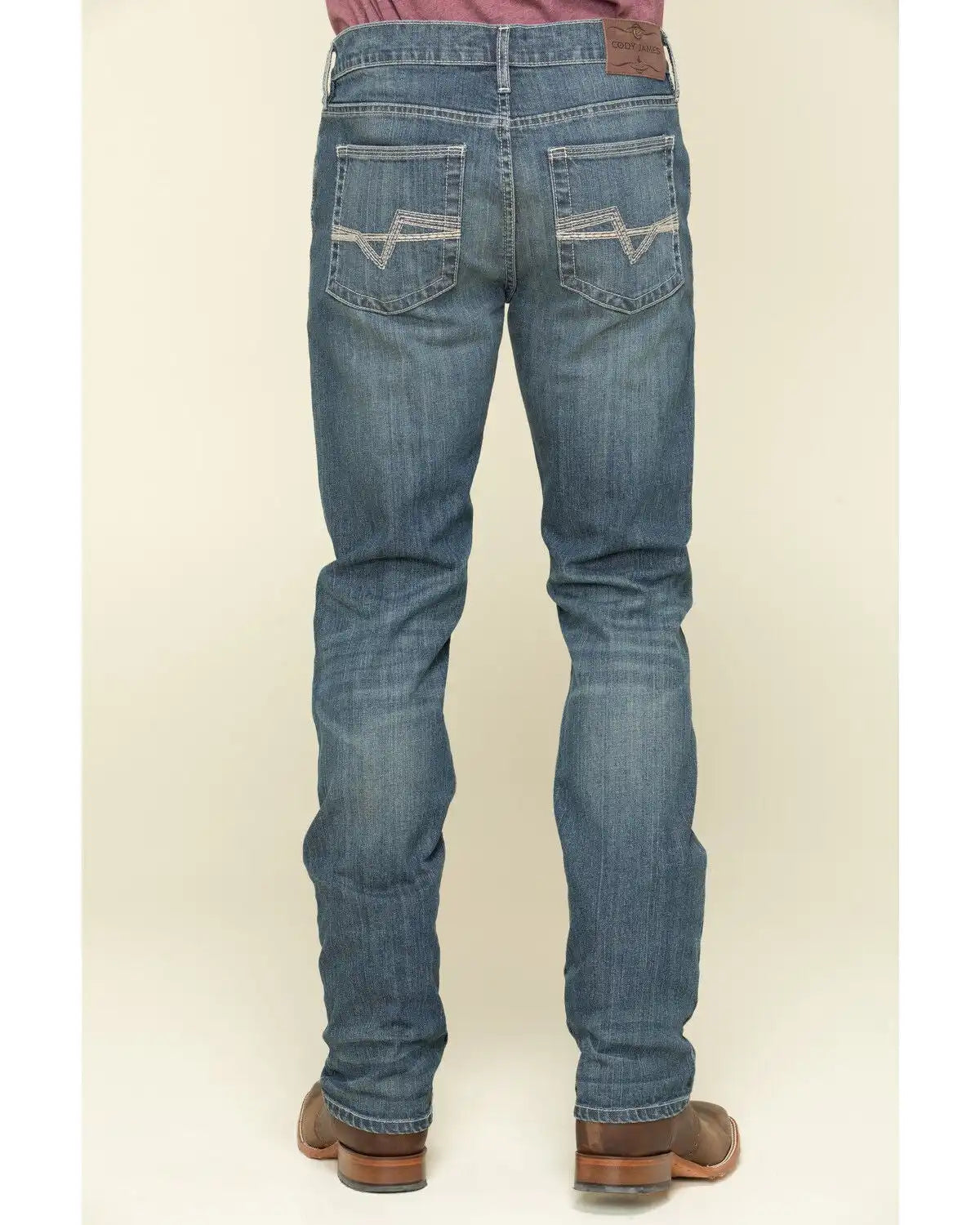 Cody James Men's Stone Cold Wash Jackson Slim Straight Stretch Denim Jeans