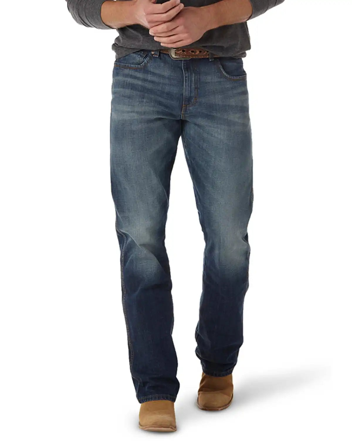 Wrangler Retro Men's Medium Wash Low Rise Relaxed Bootcut Jeans