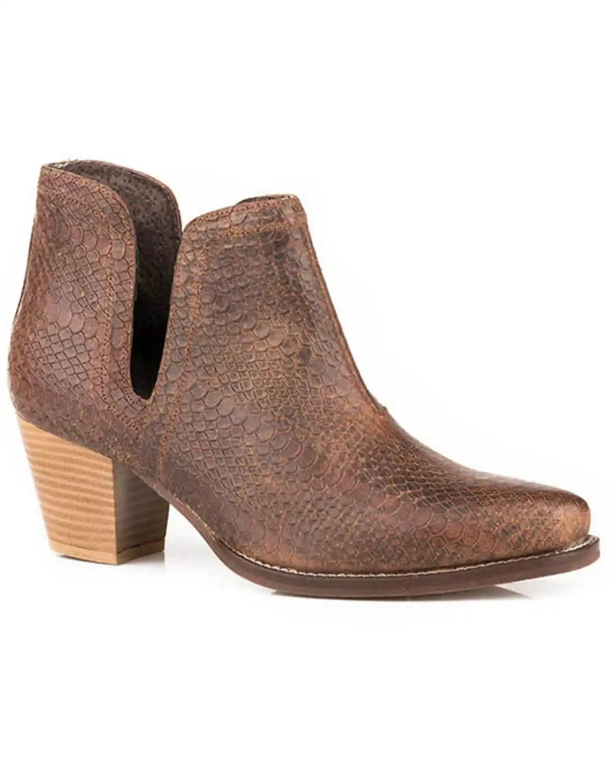 Roper Women's Rowdy Stamped Western Boots - Round Toe