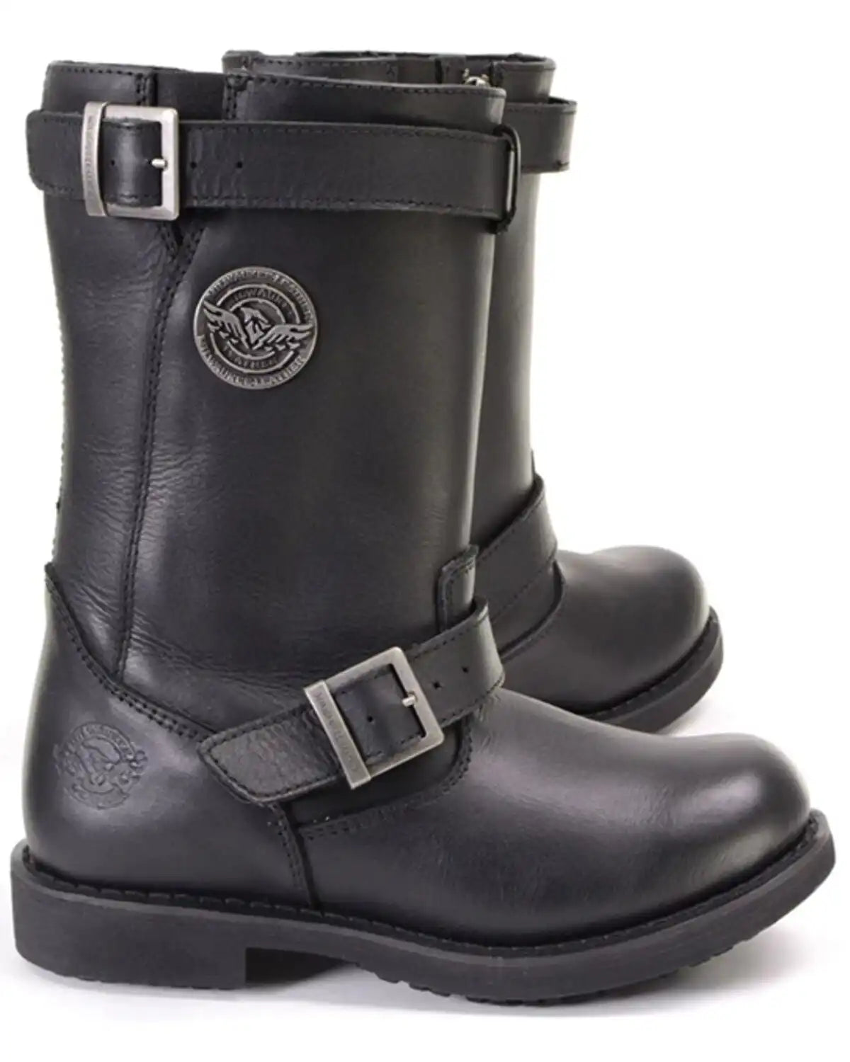 Milwaukee Leather Women's 11" Classic Engineer Motorcycle Boots - Round Toe