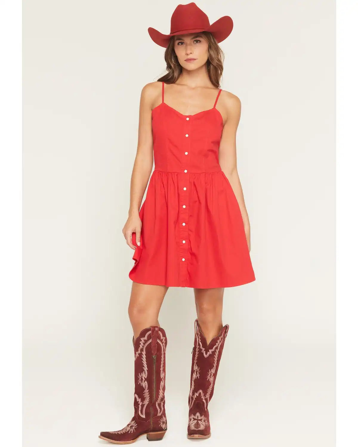 Wrangler Women's Sleeveless Snap Denim Mini Dress