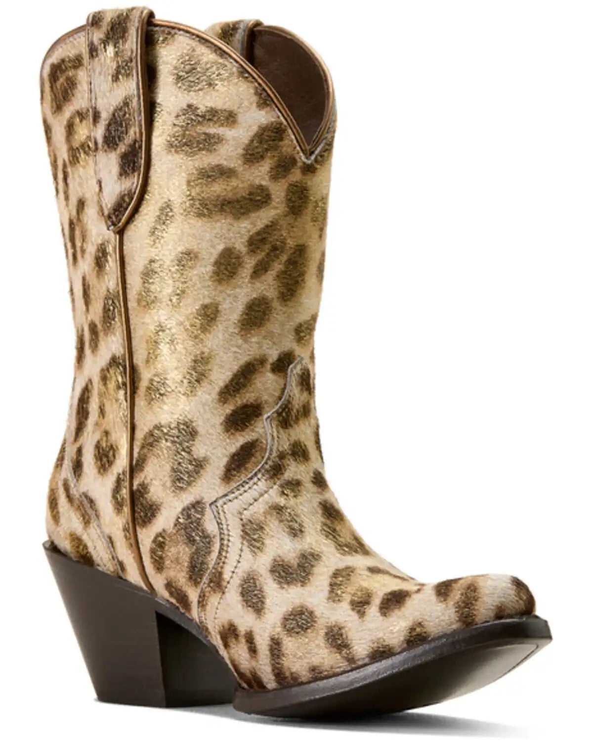 Ariat Women's Julietta Leopard Print Short Western Boot - Round Toe