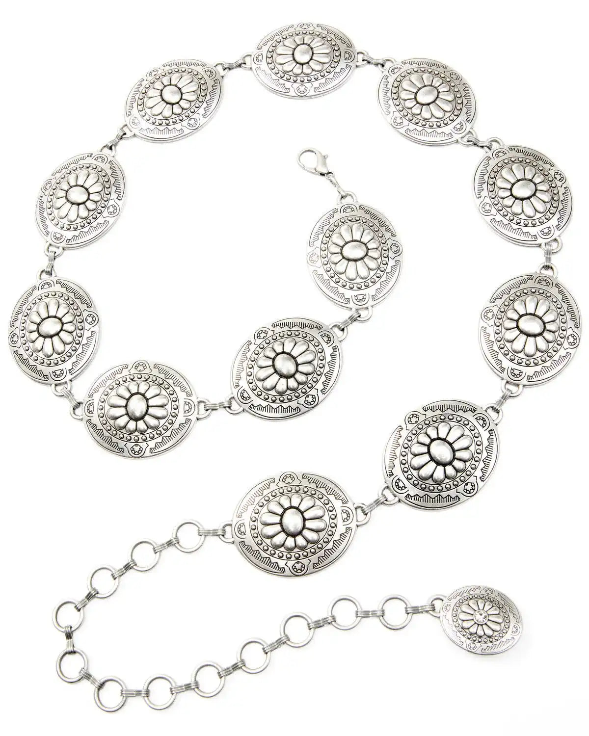Shyanne Women's Oval Concho Chain Belt