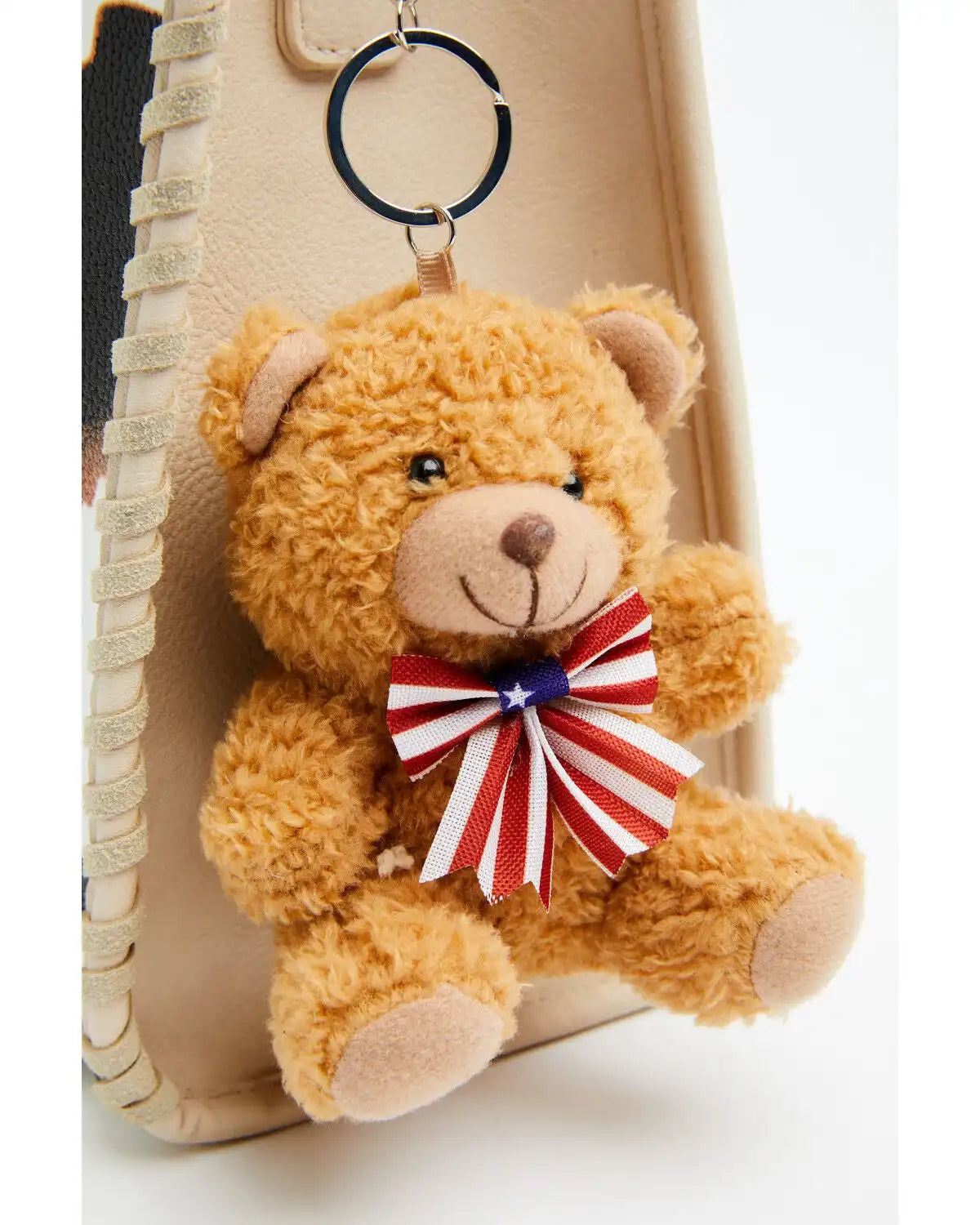 Shyanne Americana Brown Bear Bag Charm